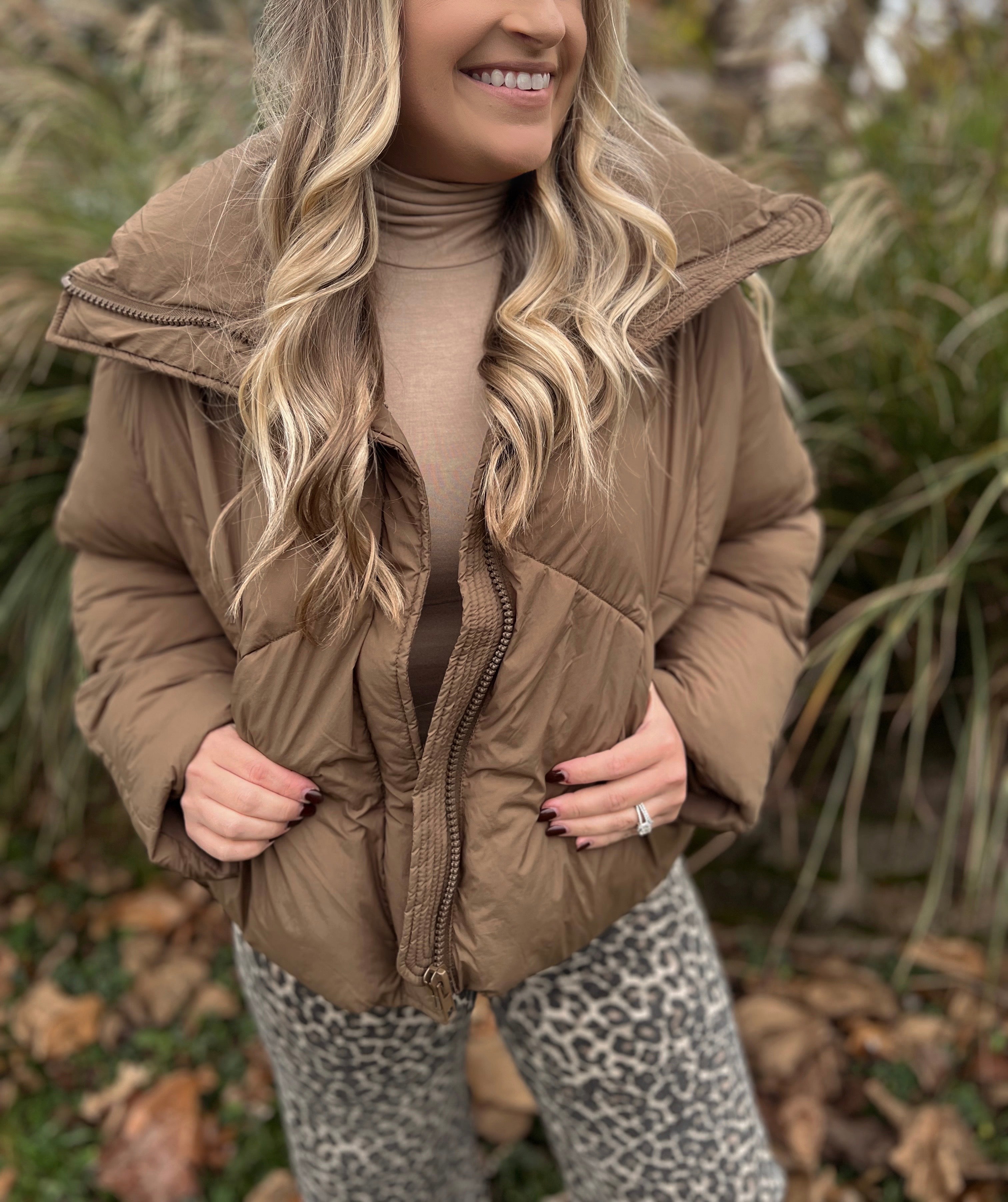 Collared Puffer Coat