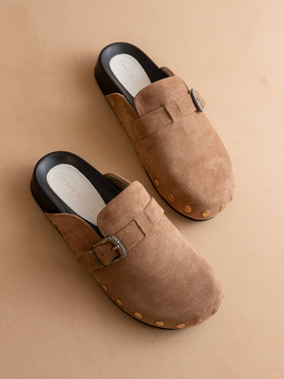 Studded Buckle Clog