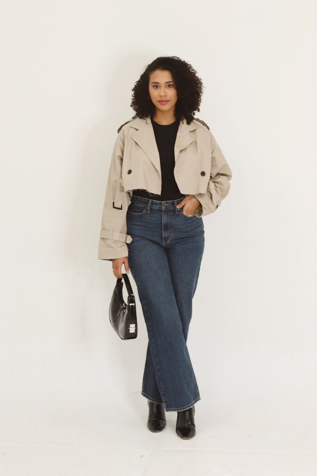 Cropped Trench Coat