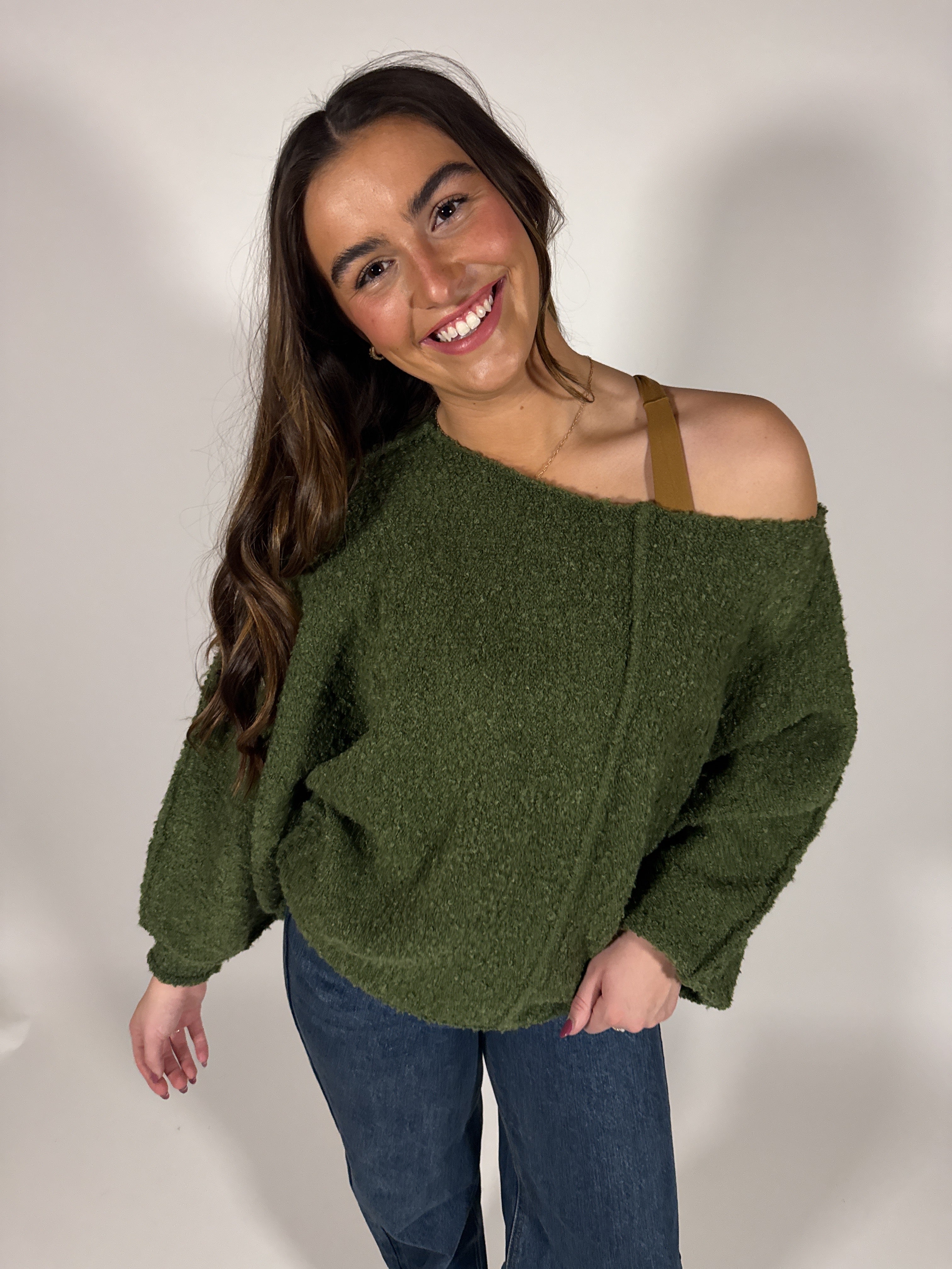 Slouchy Boucle Sweater