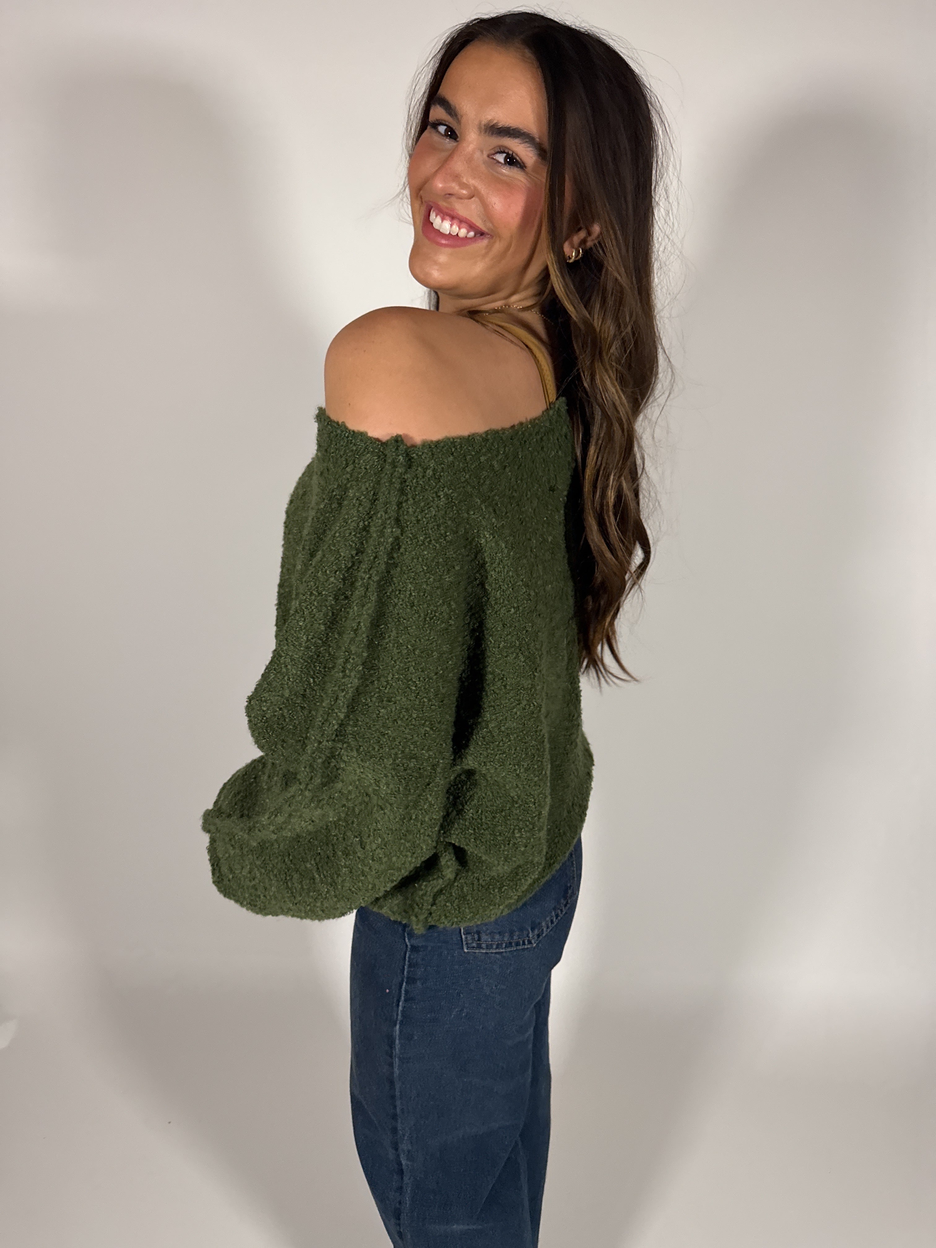 Slouchy Boucle Sweater