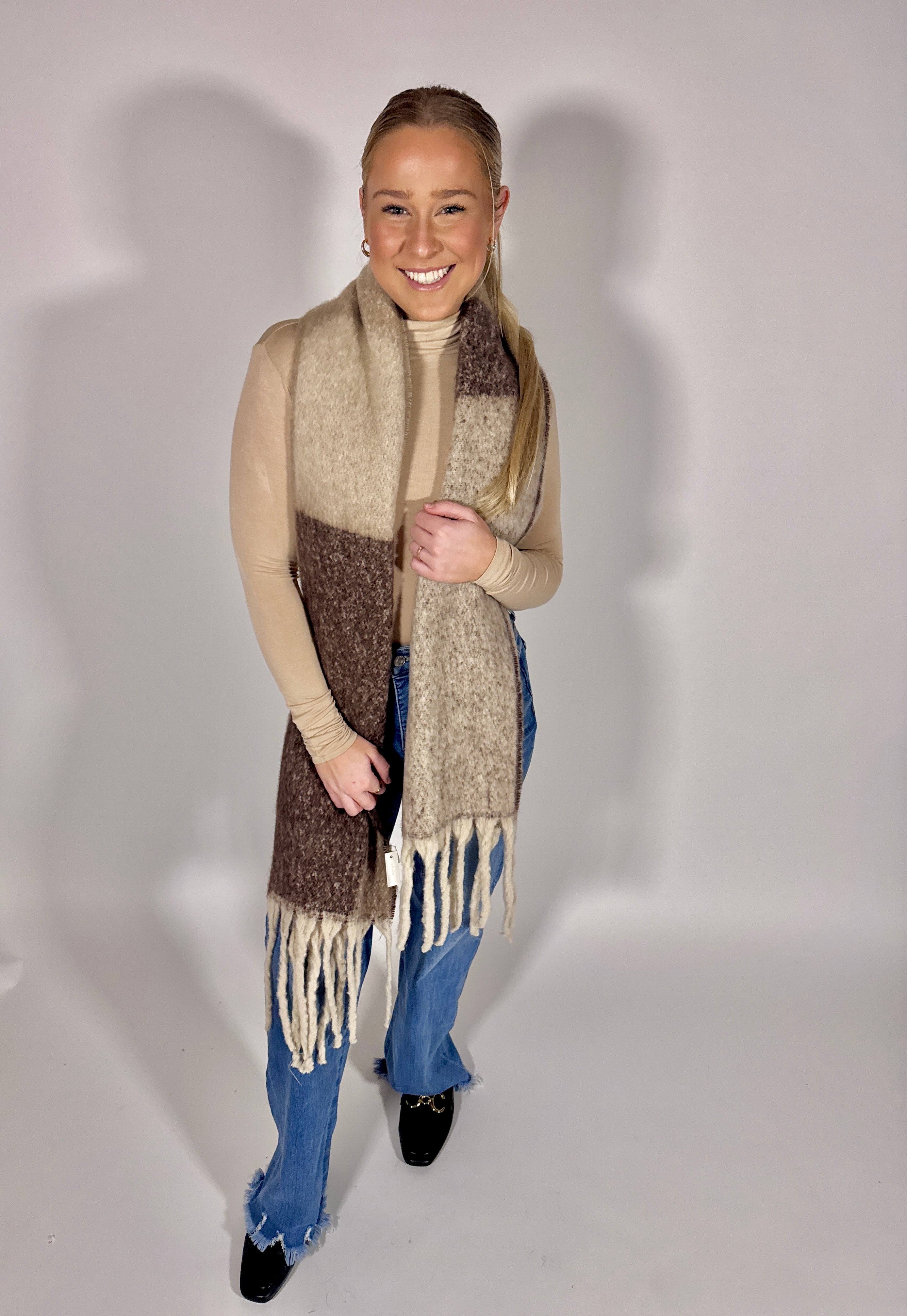 Abstract Fleece Scarf