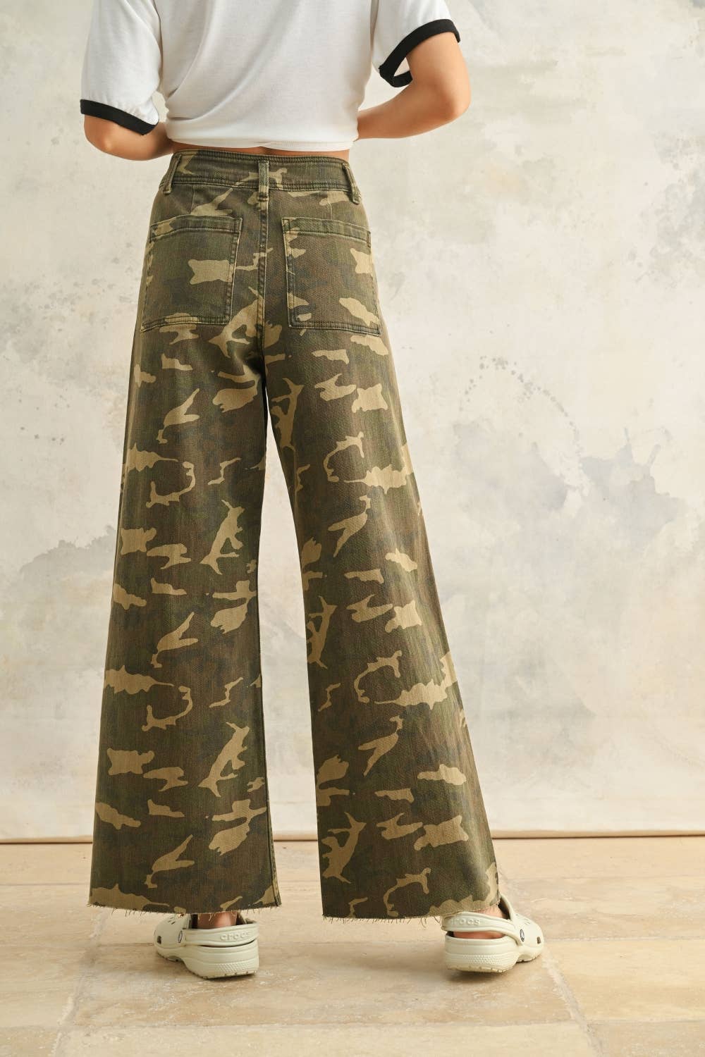 CAMOUFLAGE STRETCH PANTS