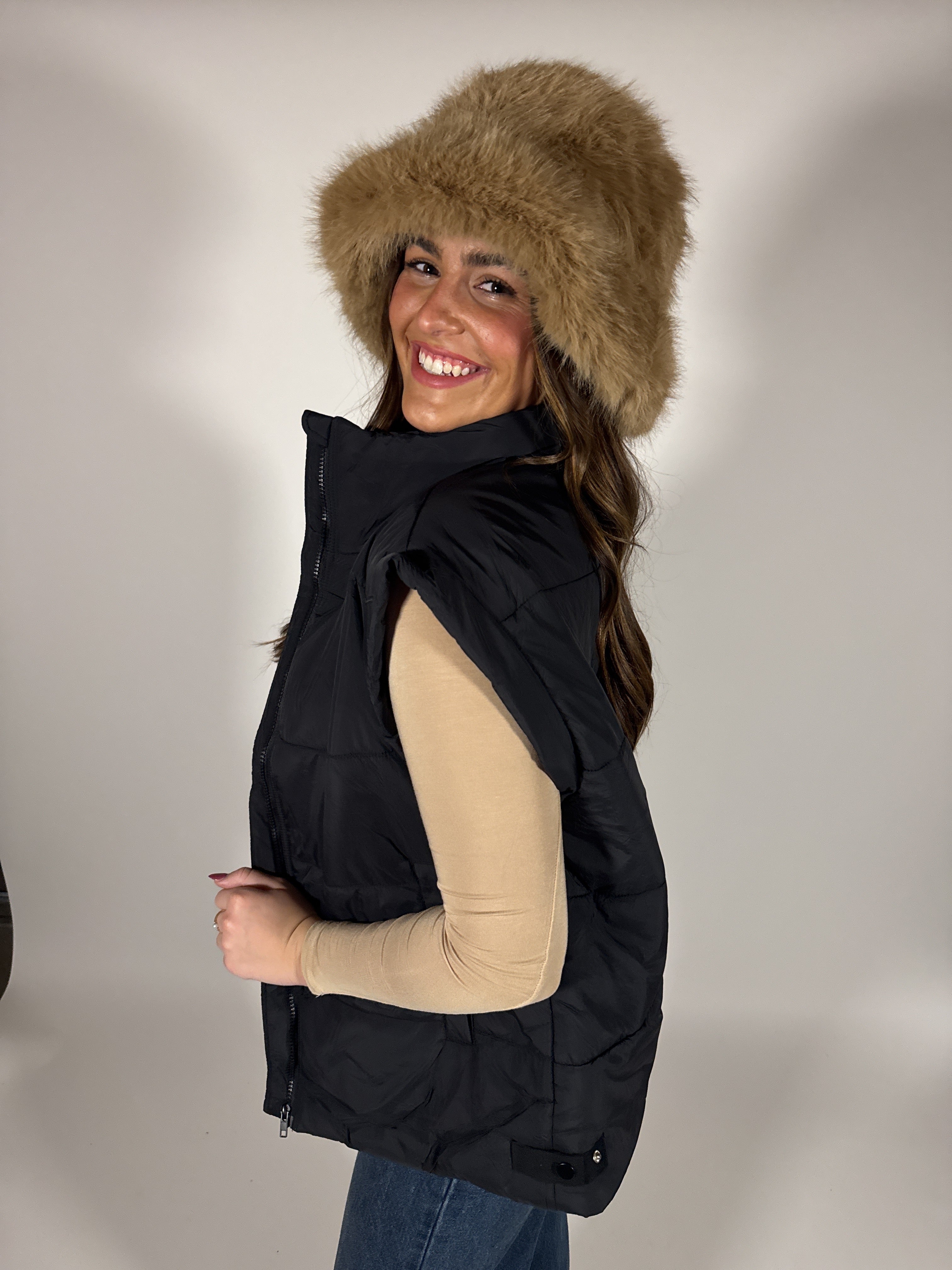 Collared Puffer Vest