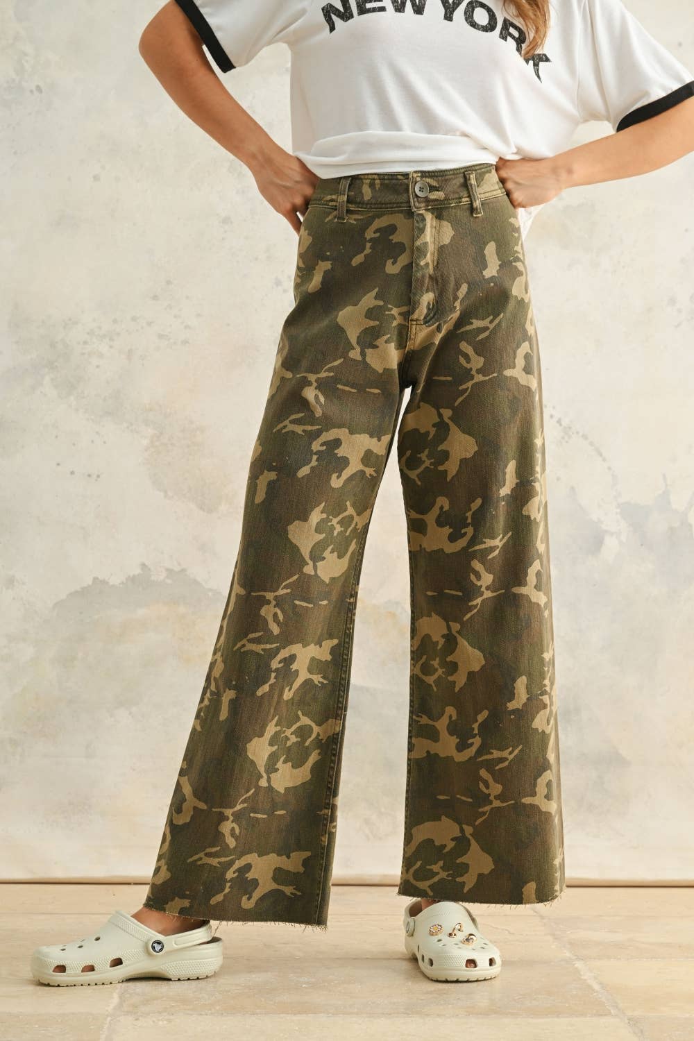 CAMOUFLAGE STRETCH PANTS