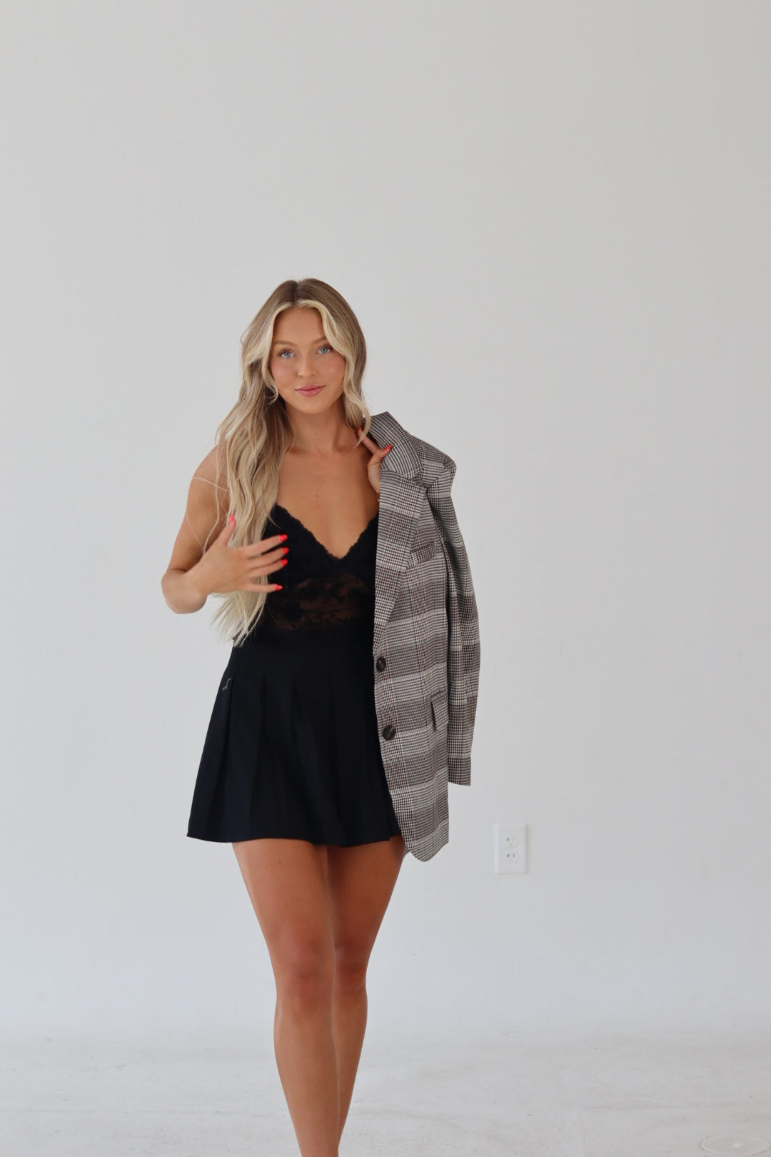 Plaid Oversized Blazer
