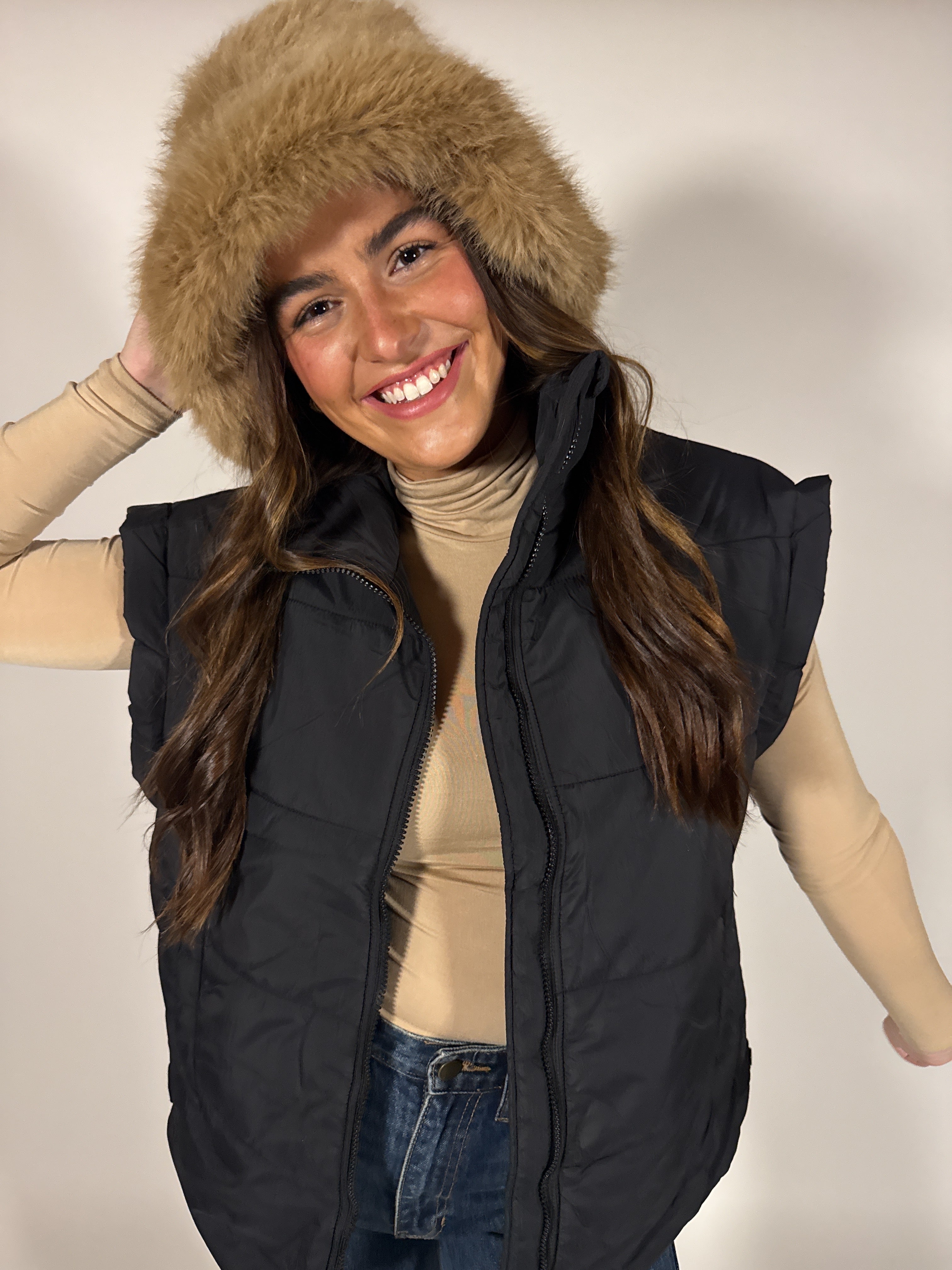 Collared Puffer Vest