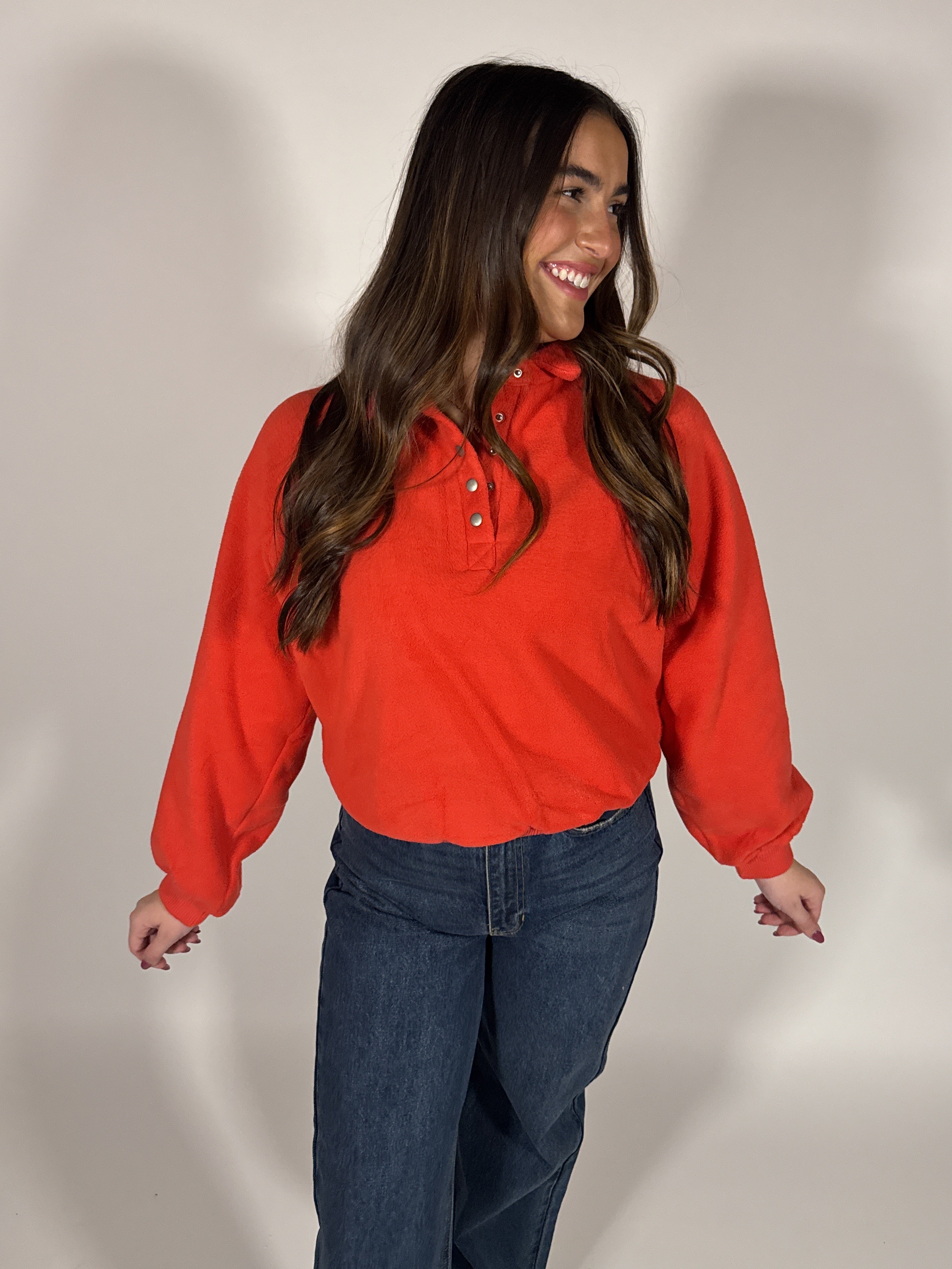Collared Cherry Pullover