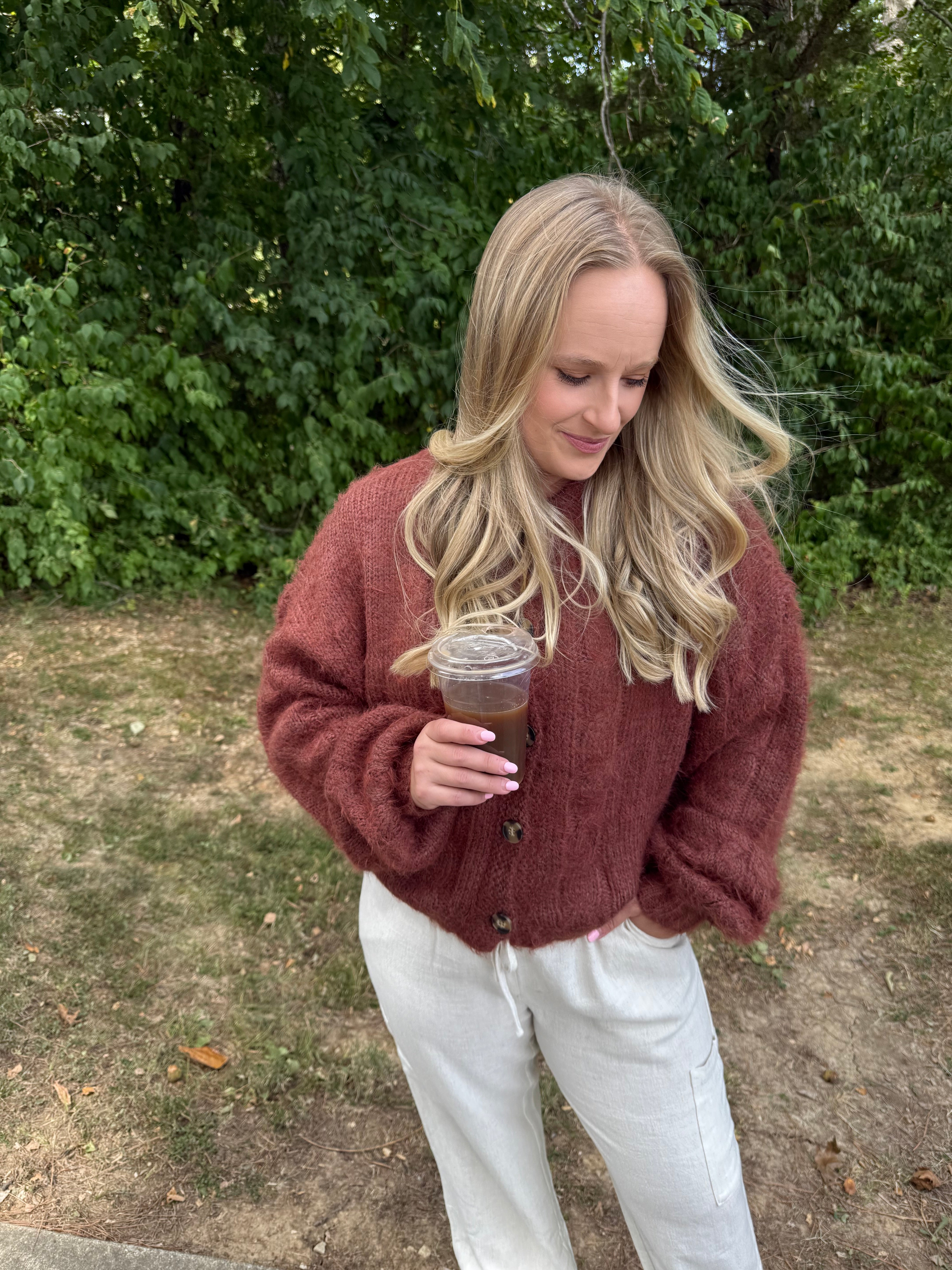 Linen Pull-On Pants