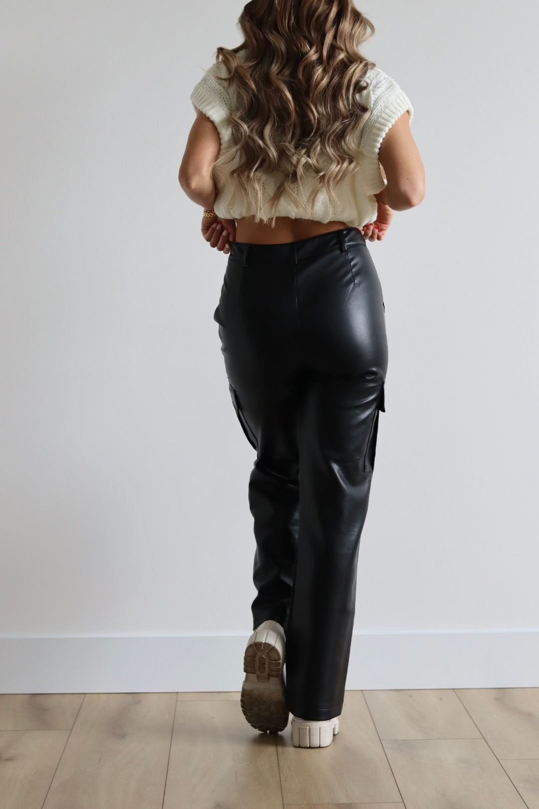 Leather Cargo Pant