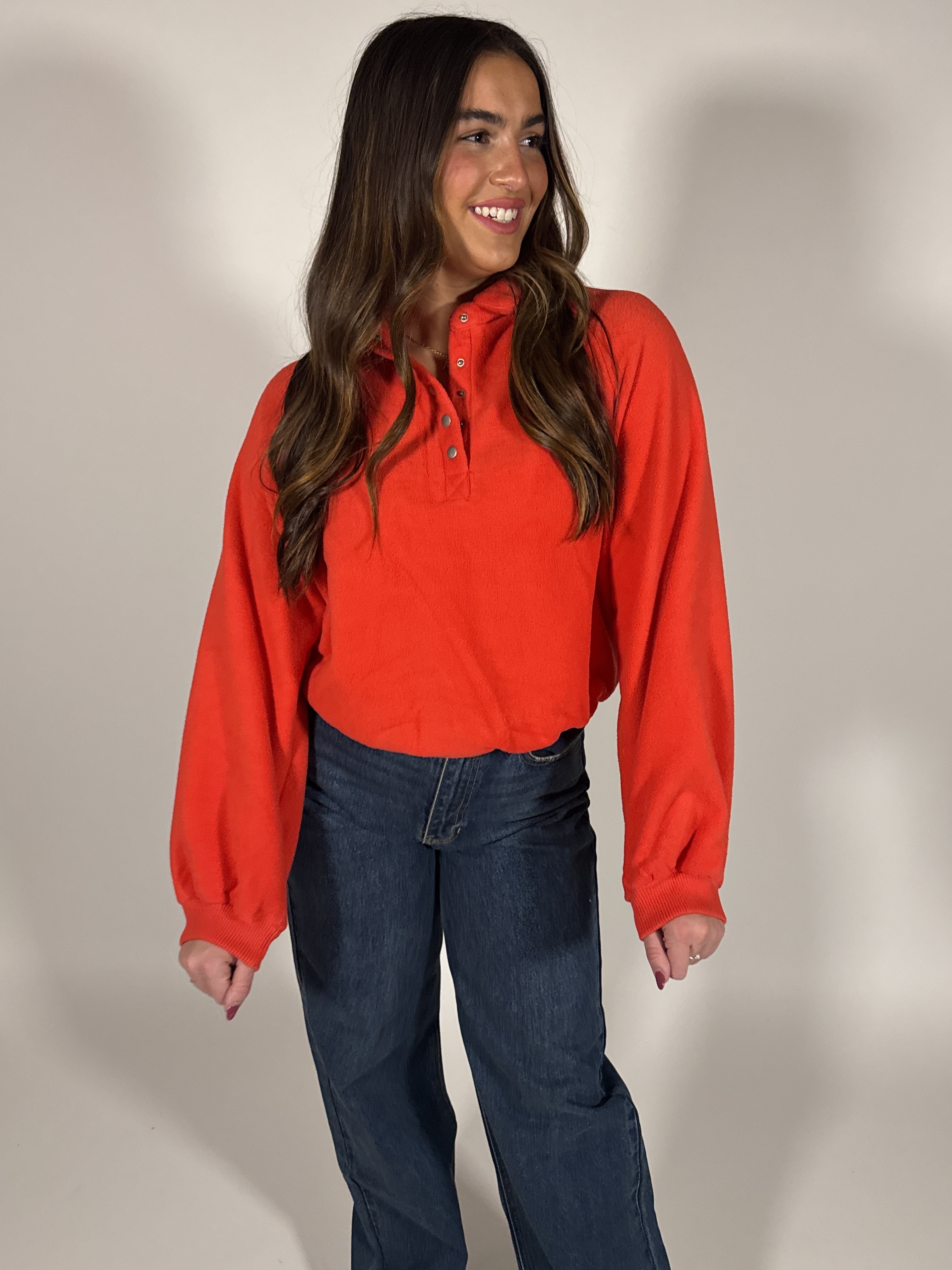 Collared Cherry Pullover