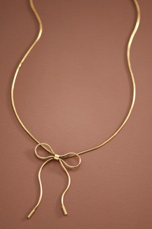 Dainty Bow Necklace