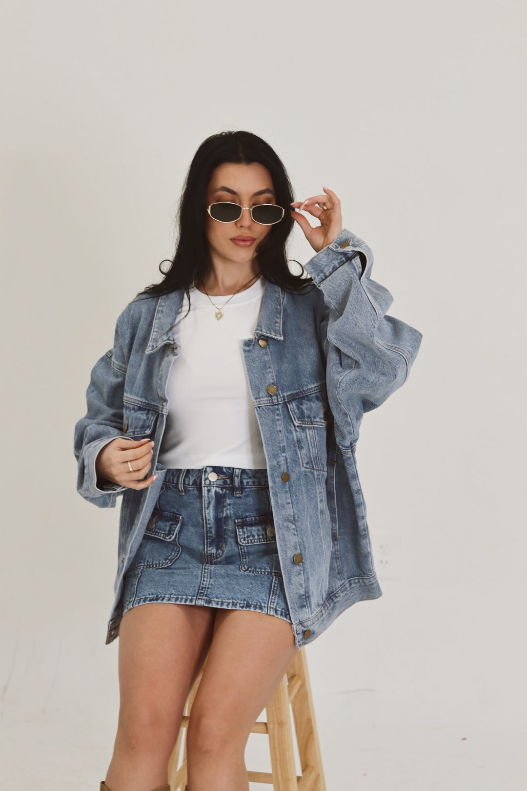 Denim Mini Skirt