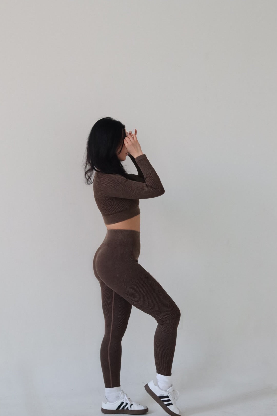 Mineral Wash Long Sleeve Legging Set