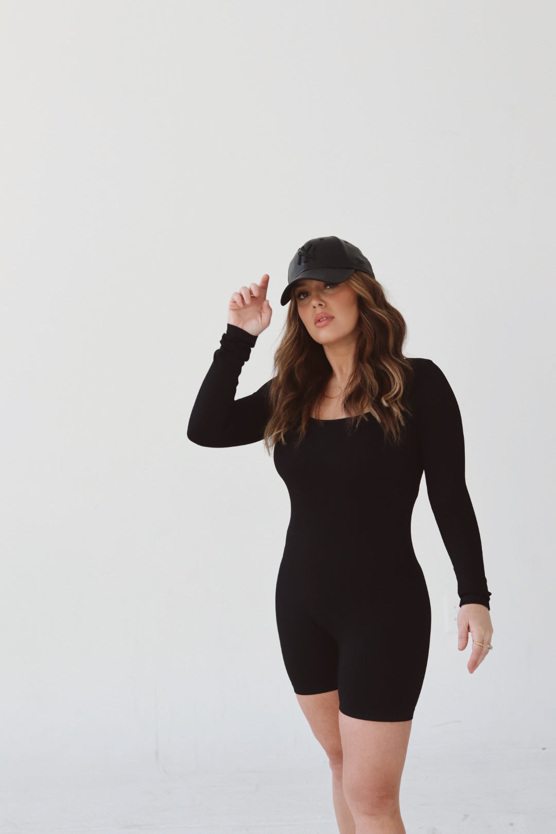 Long Square Neck Romper