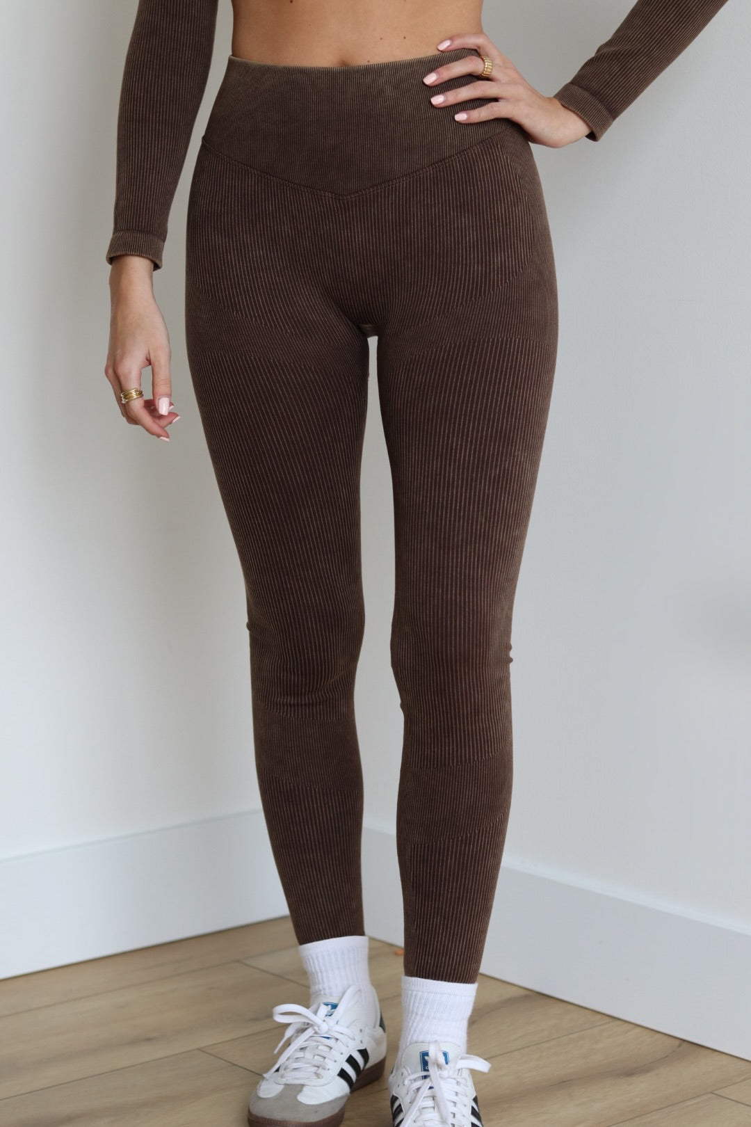 Mineral Wash Long Sleeve Legging Set