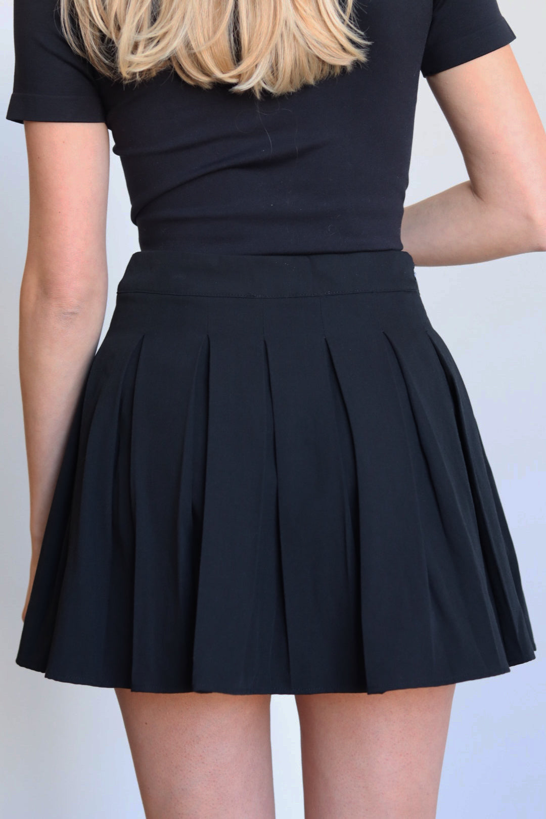 Pleated Mini Skirt