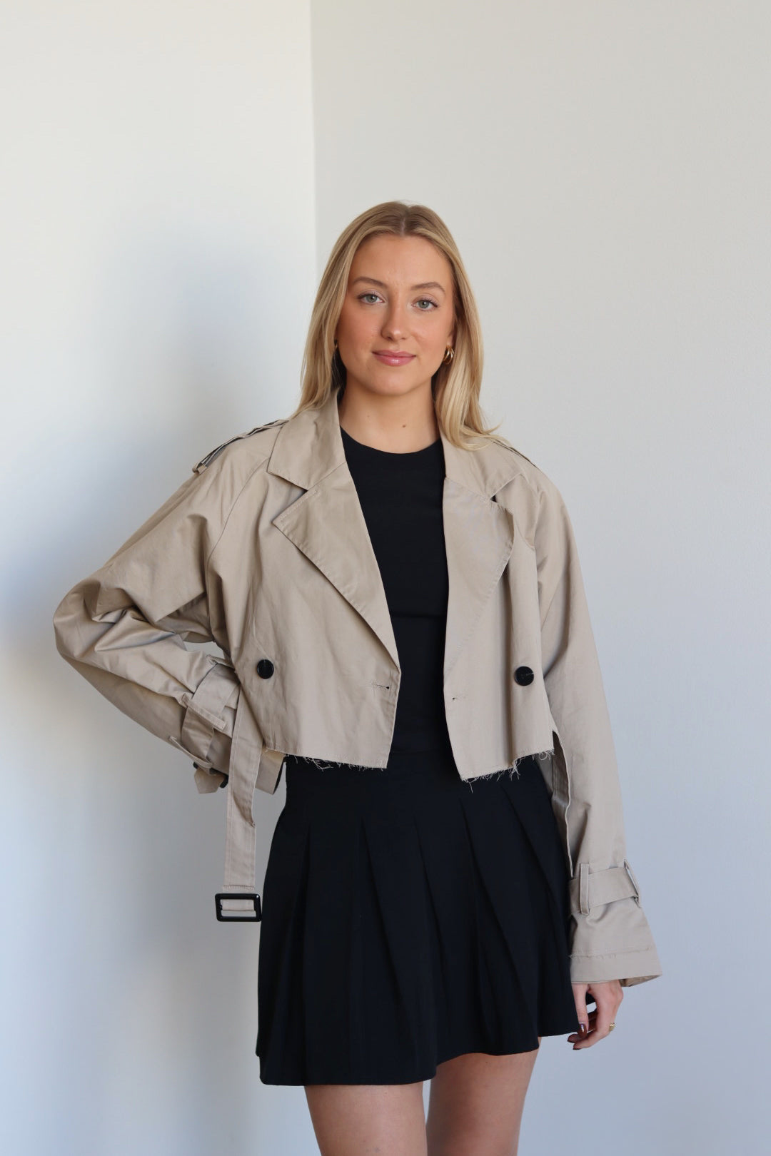 Cropped Trench Coat