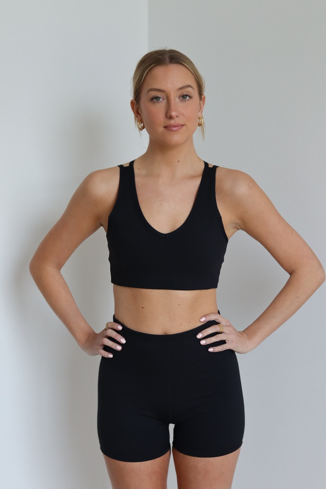 Racerback Bra and Biker Short Set