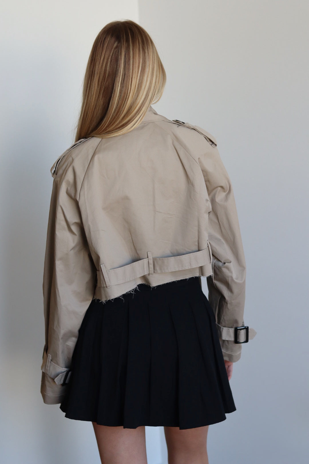 Cropped Trench Coat