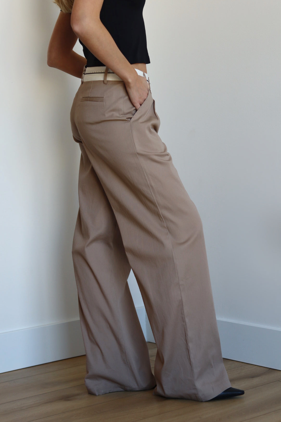 Waistband Detail Trousers