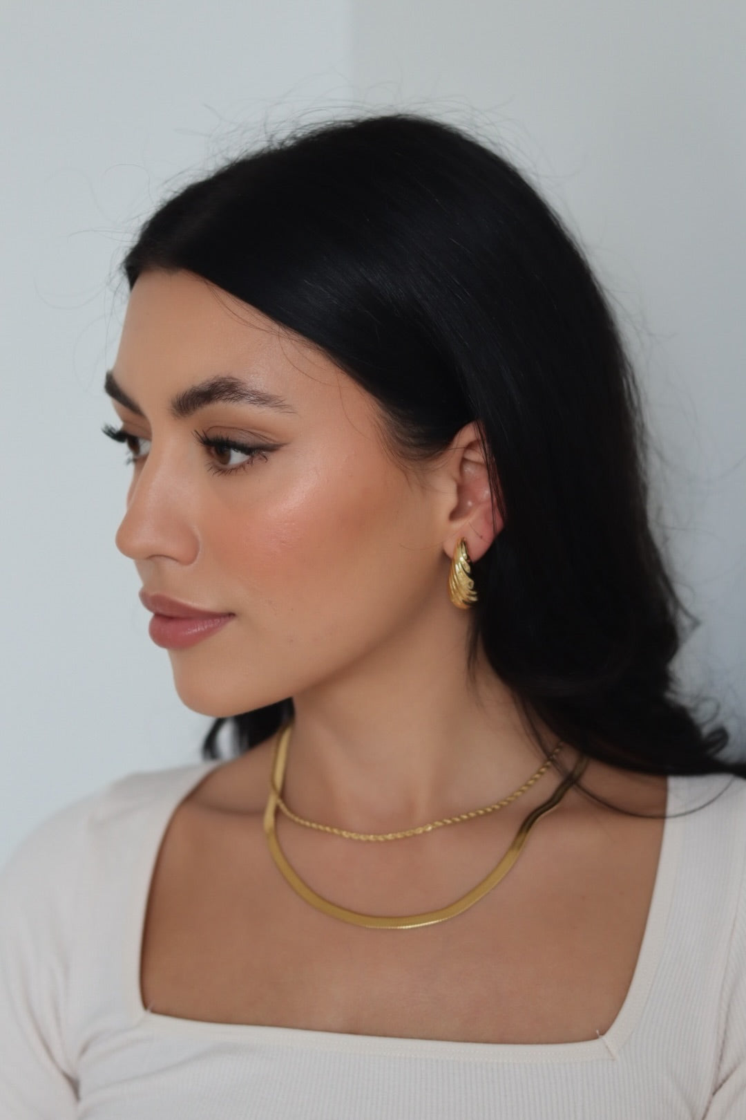 Thick Herringbone Necklace