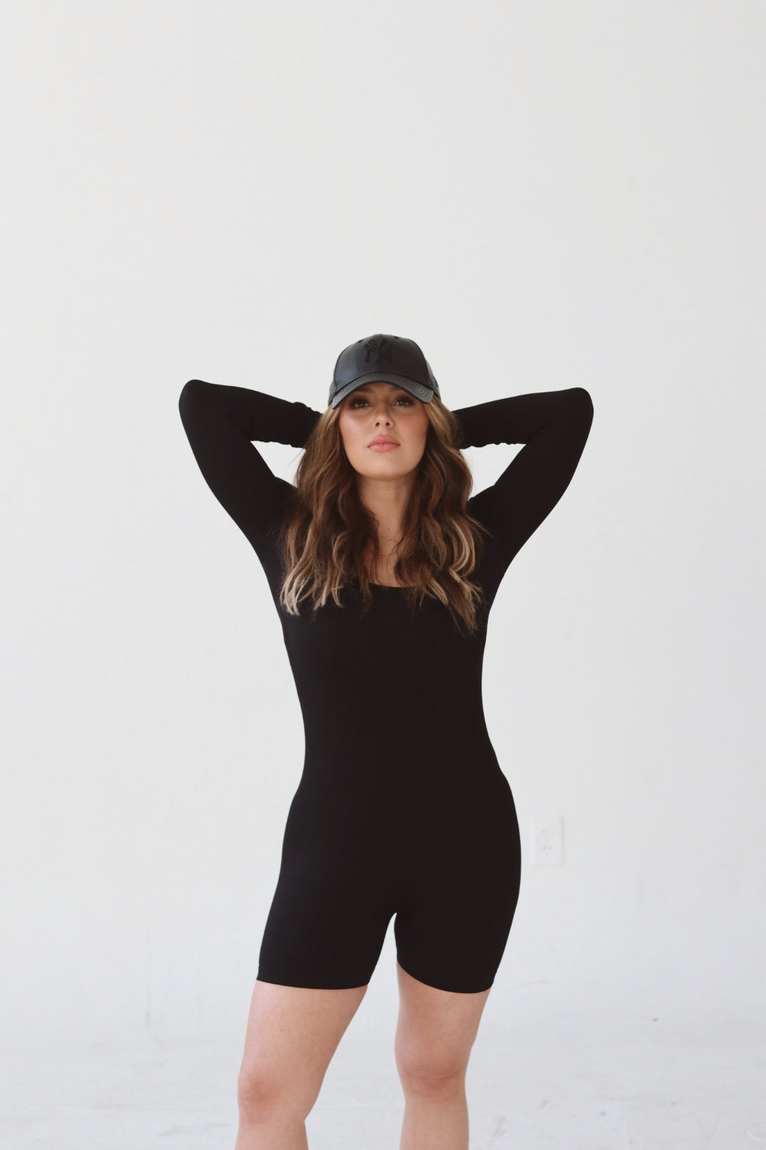 Long Square Neck Romper