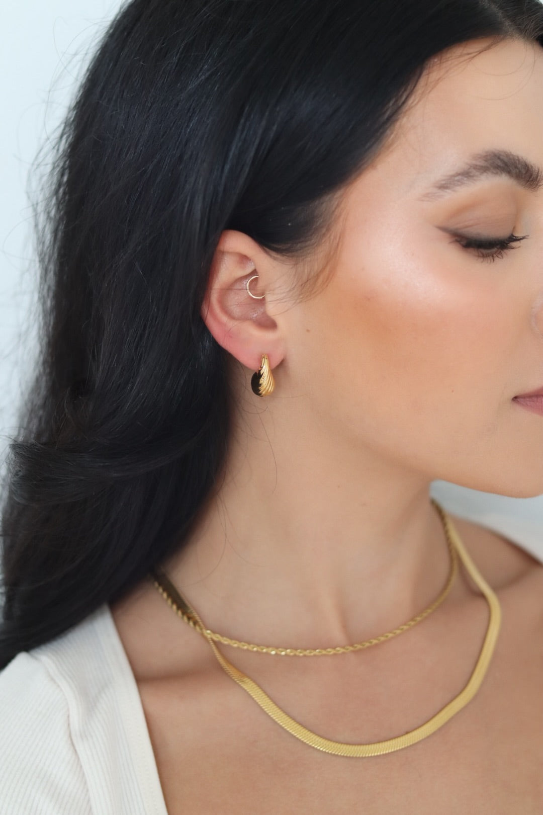 Thick Herringbone Necklace