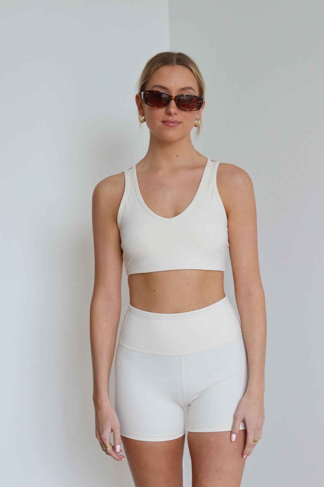 Racerback Bra and Biker Short Set