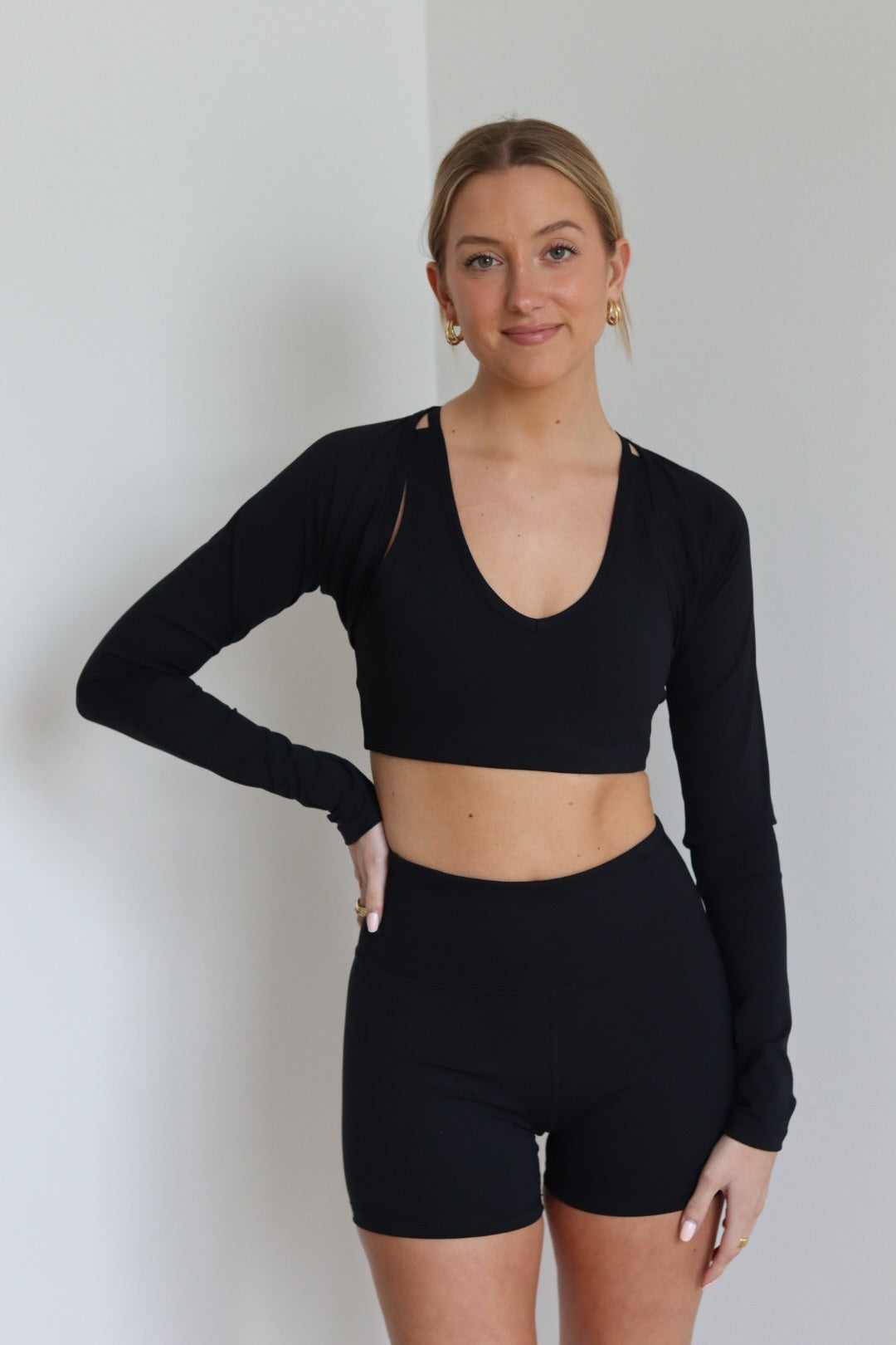 Racerback Bra and Biker Short Set