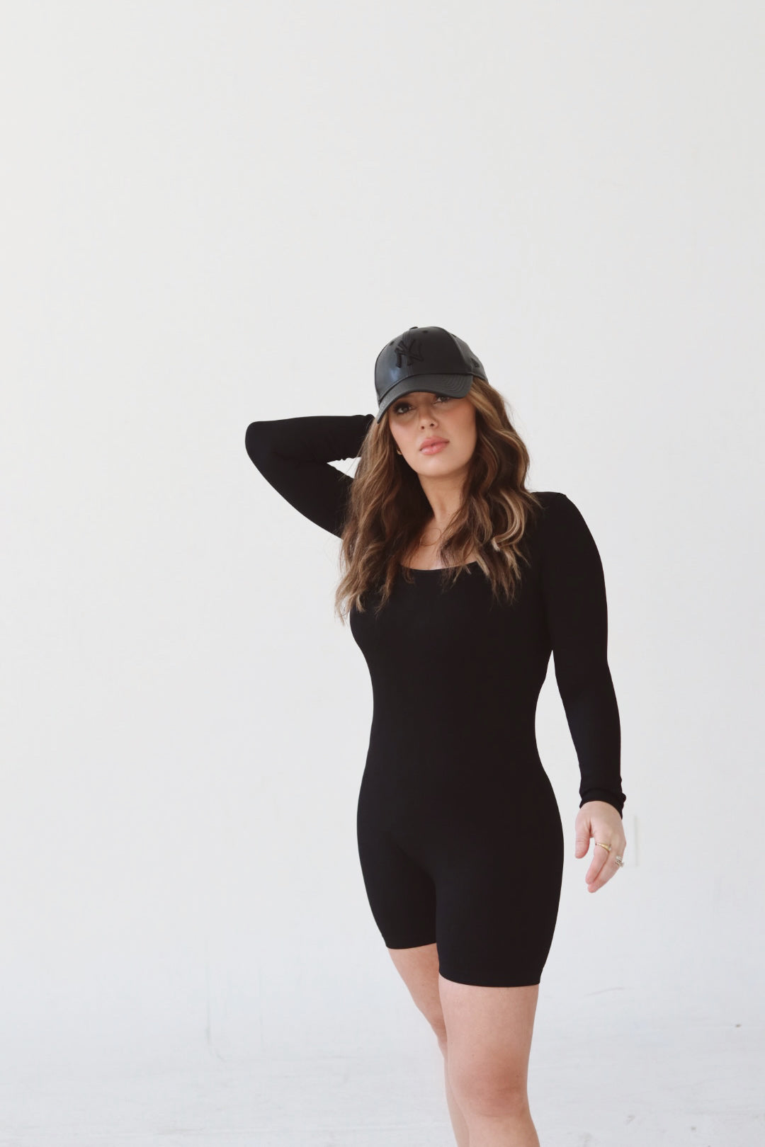 Long Square Neck Romper