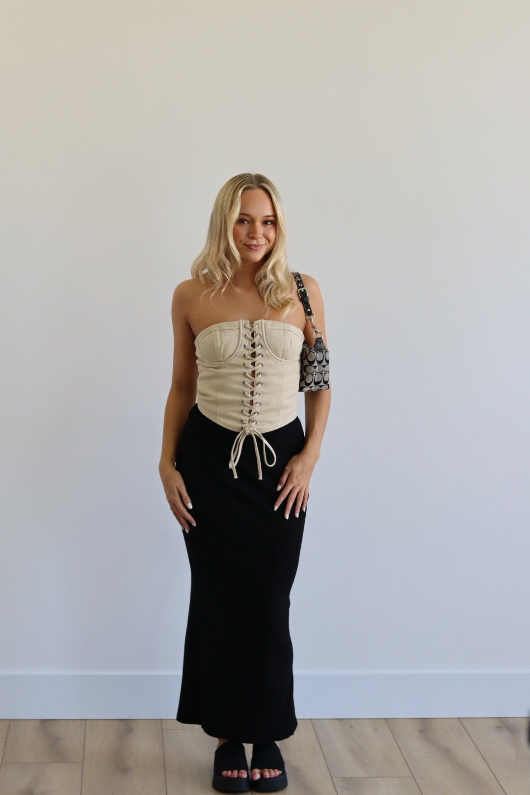 Ribbed Maxi Skirt