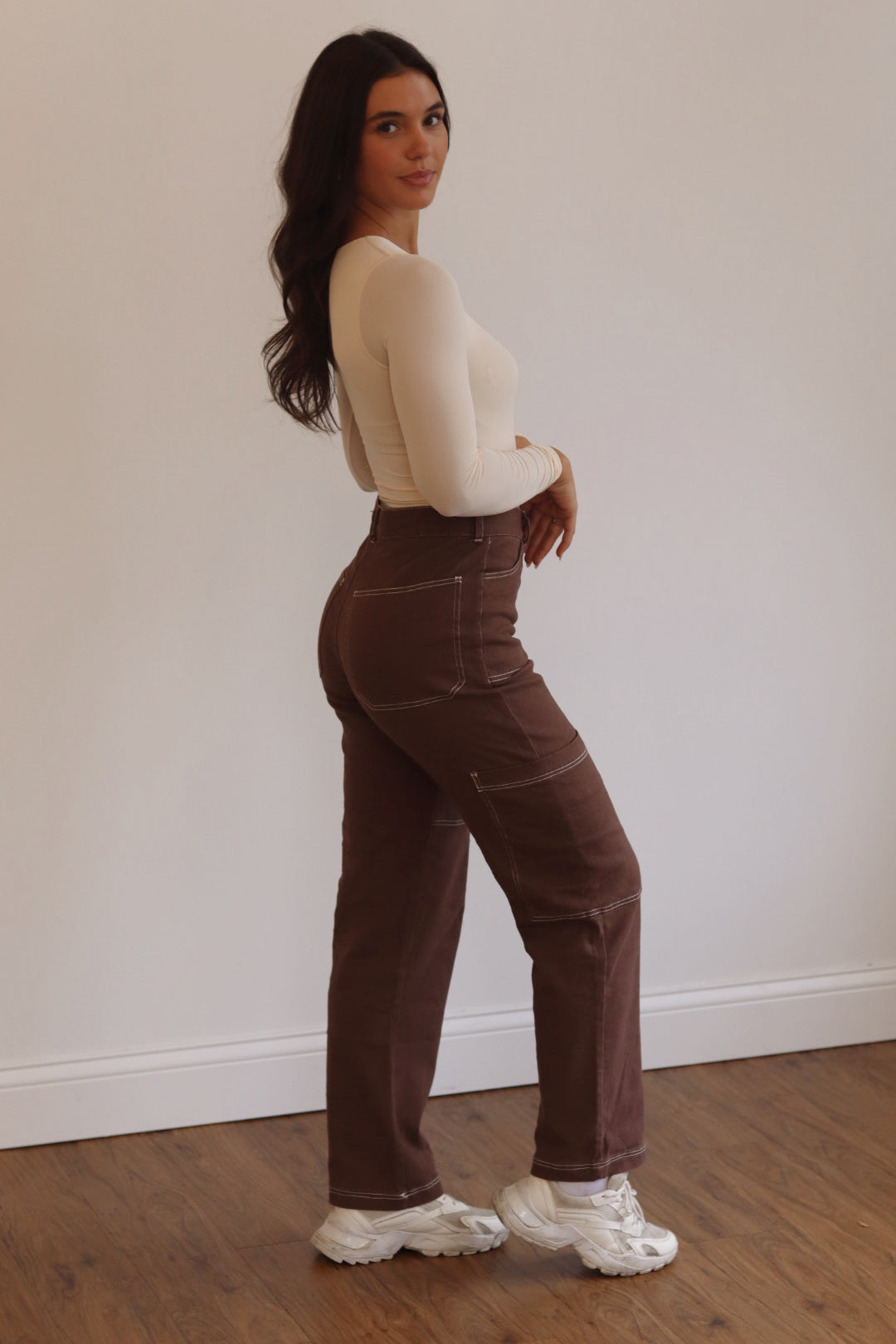 Contrast Stitch Cargo Pant