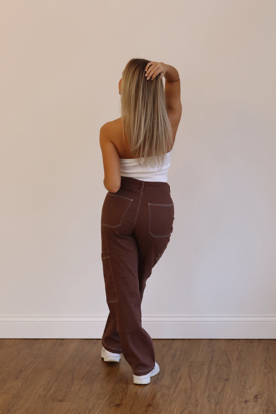 Contrast Stitch Cargo Pant