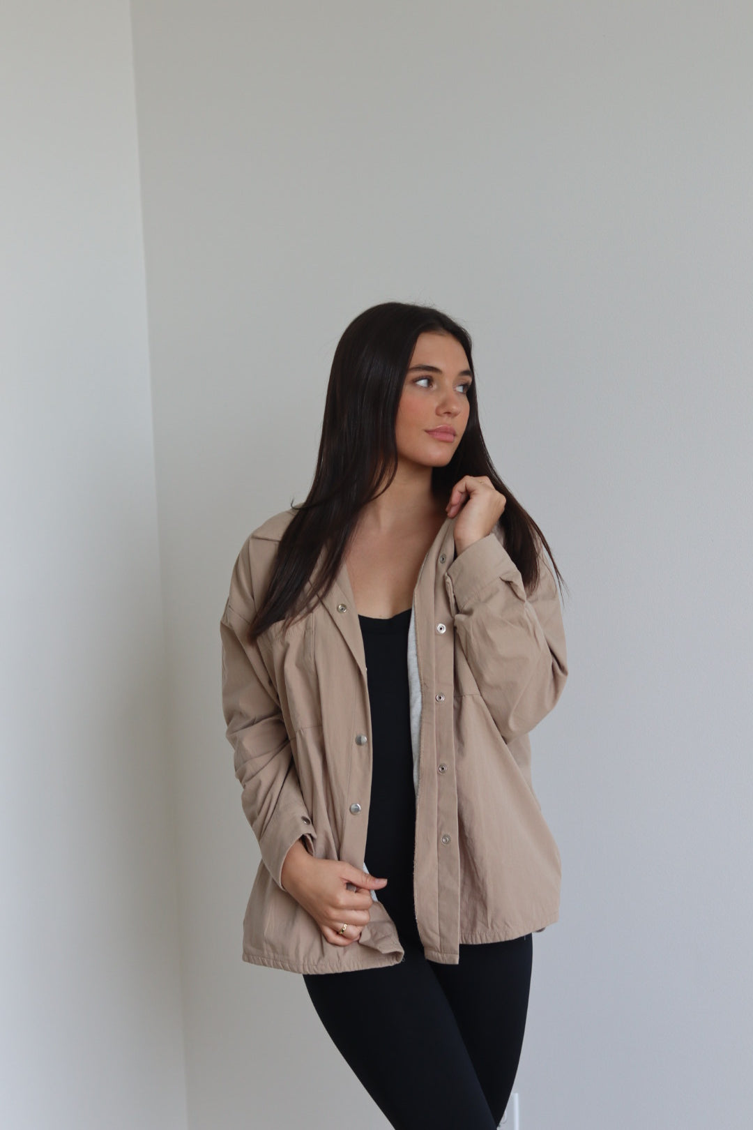 Lined Button Down Jacket
