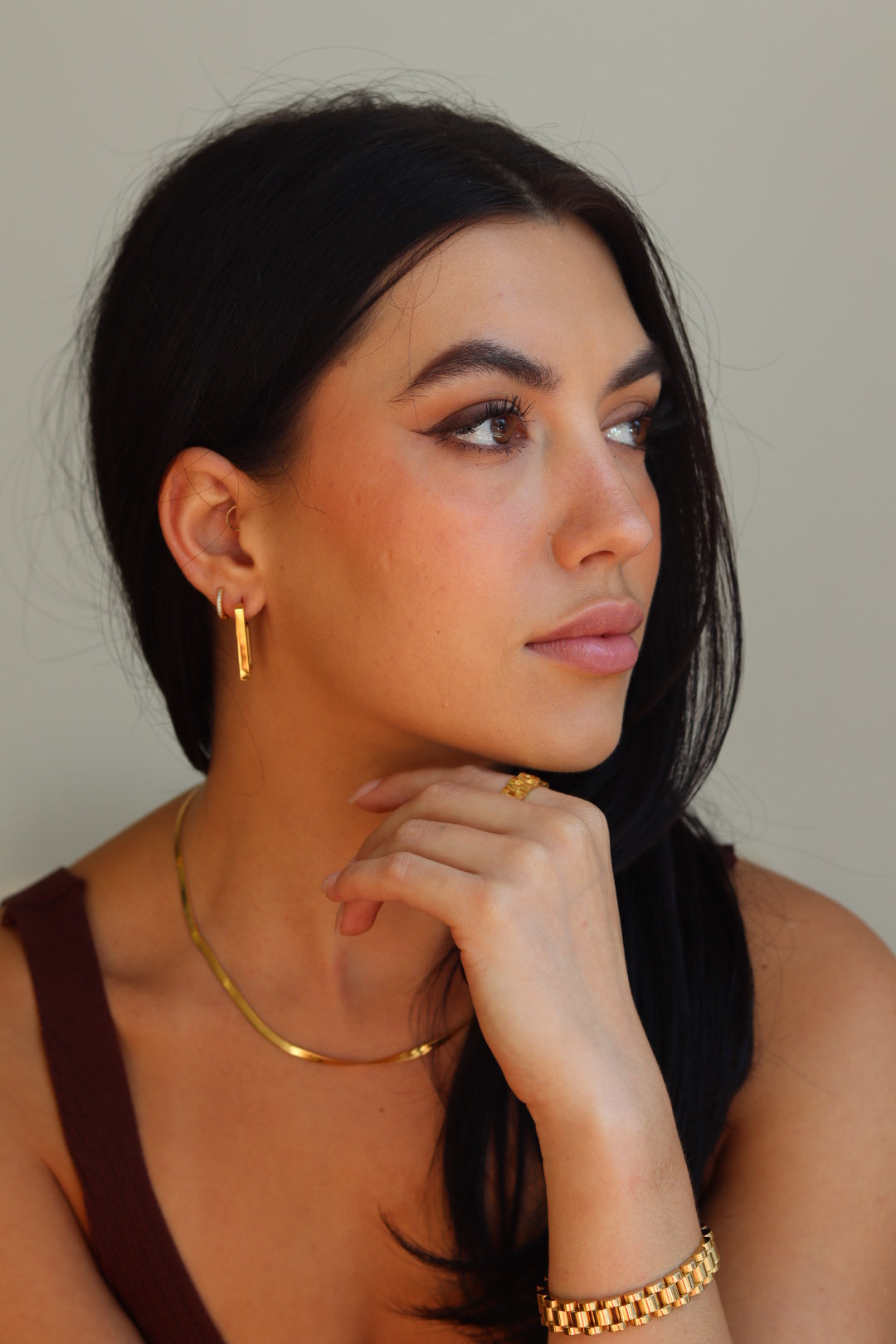 Dainty Herringbone Necklace
