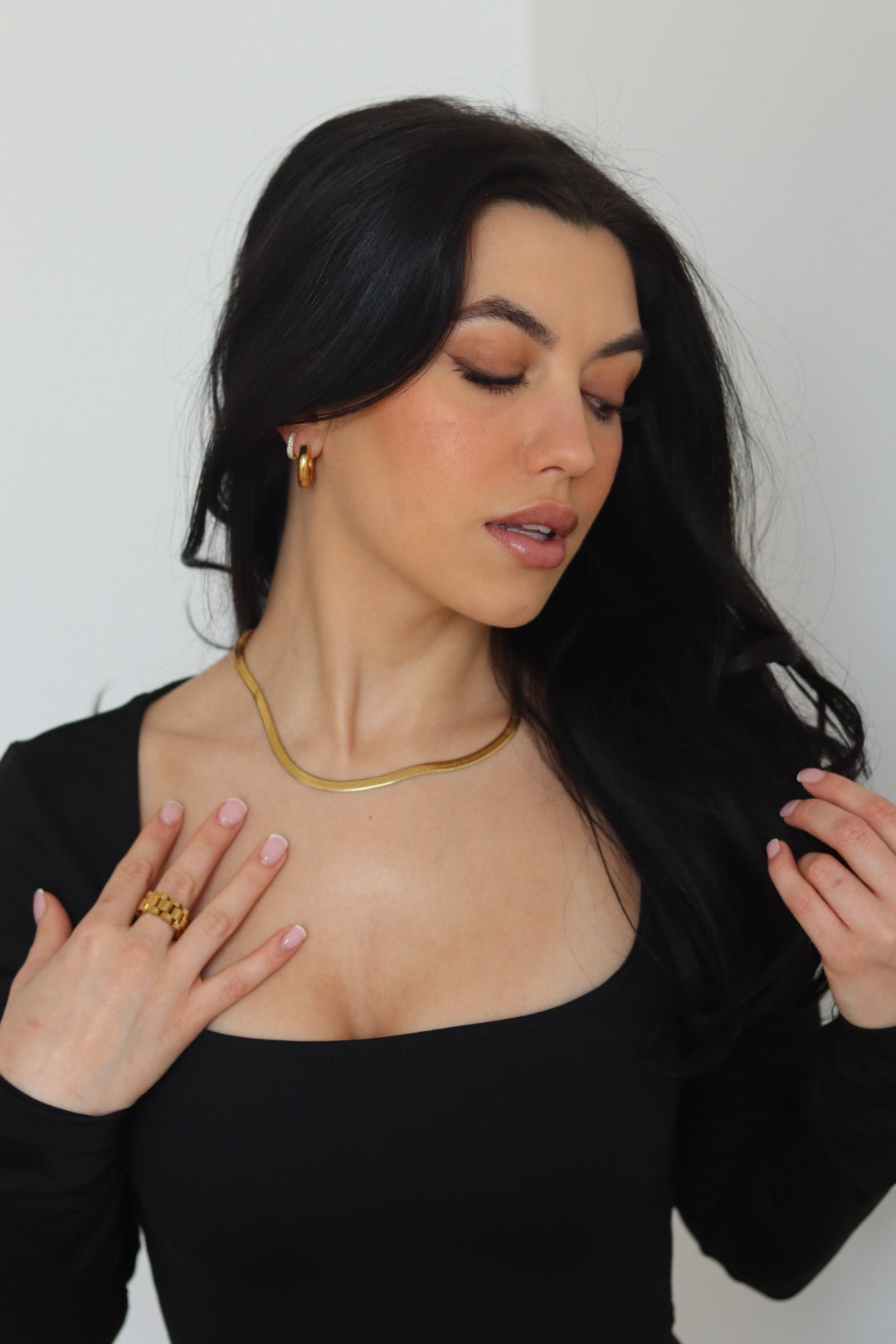 Thick Herringbone Necklace