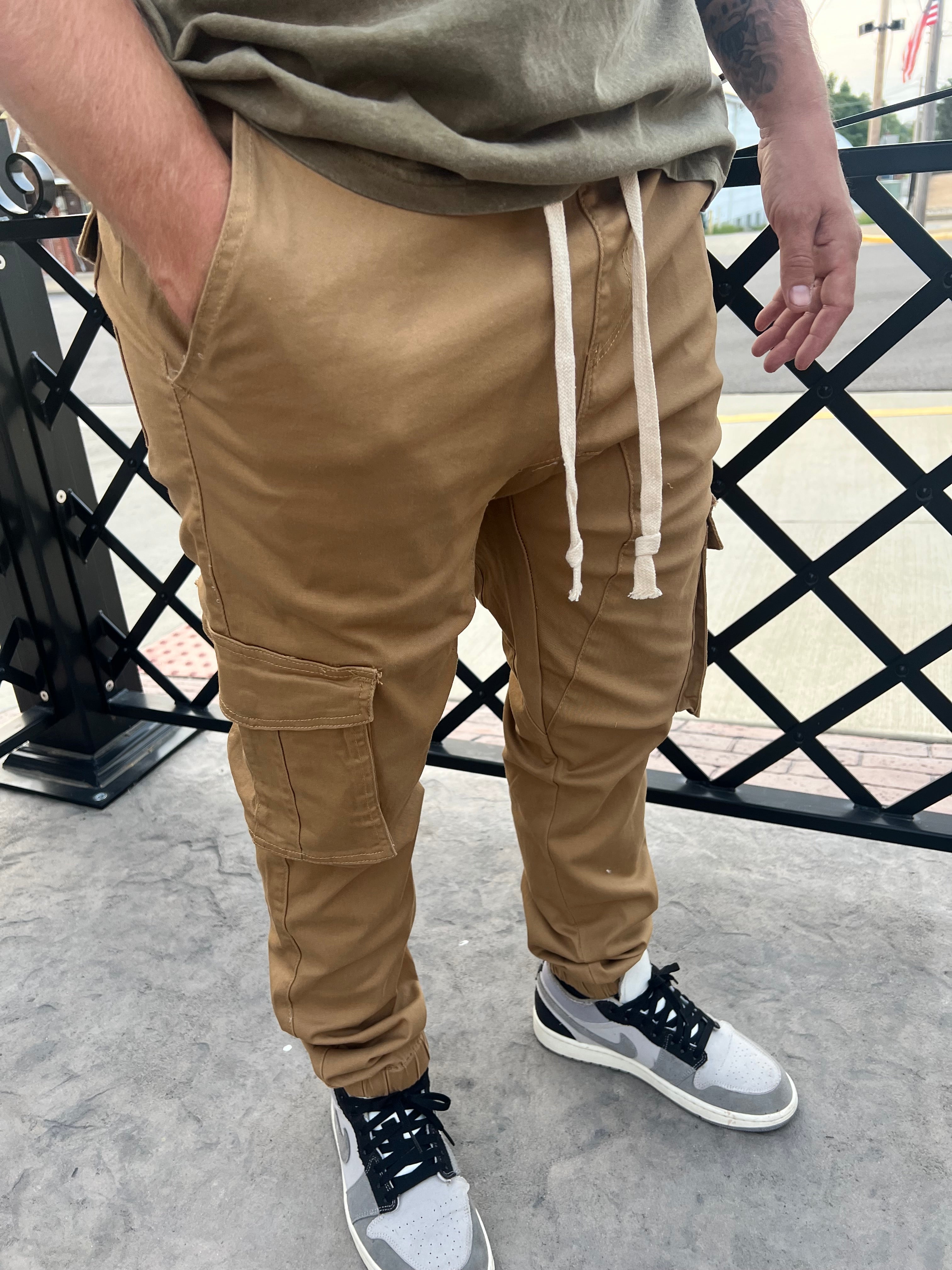 Twill Cargo Joggers