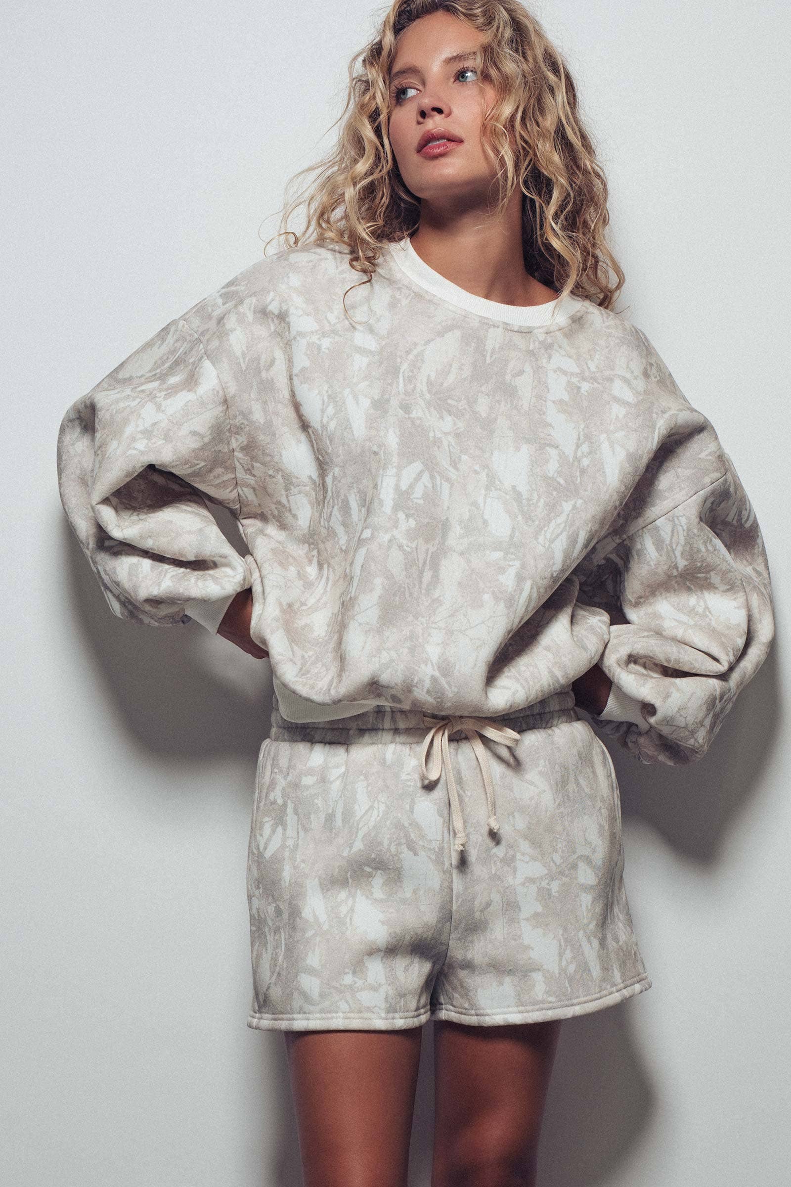 Camo Lounge Sweatshirt Set