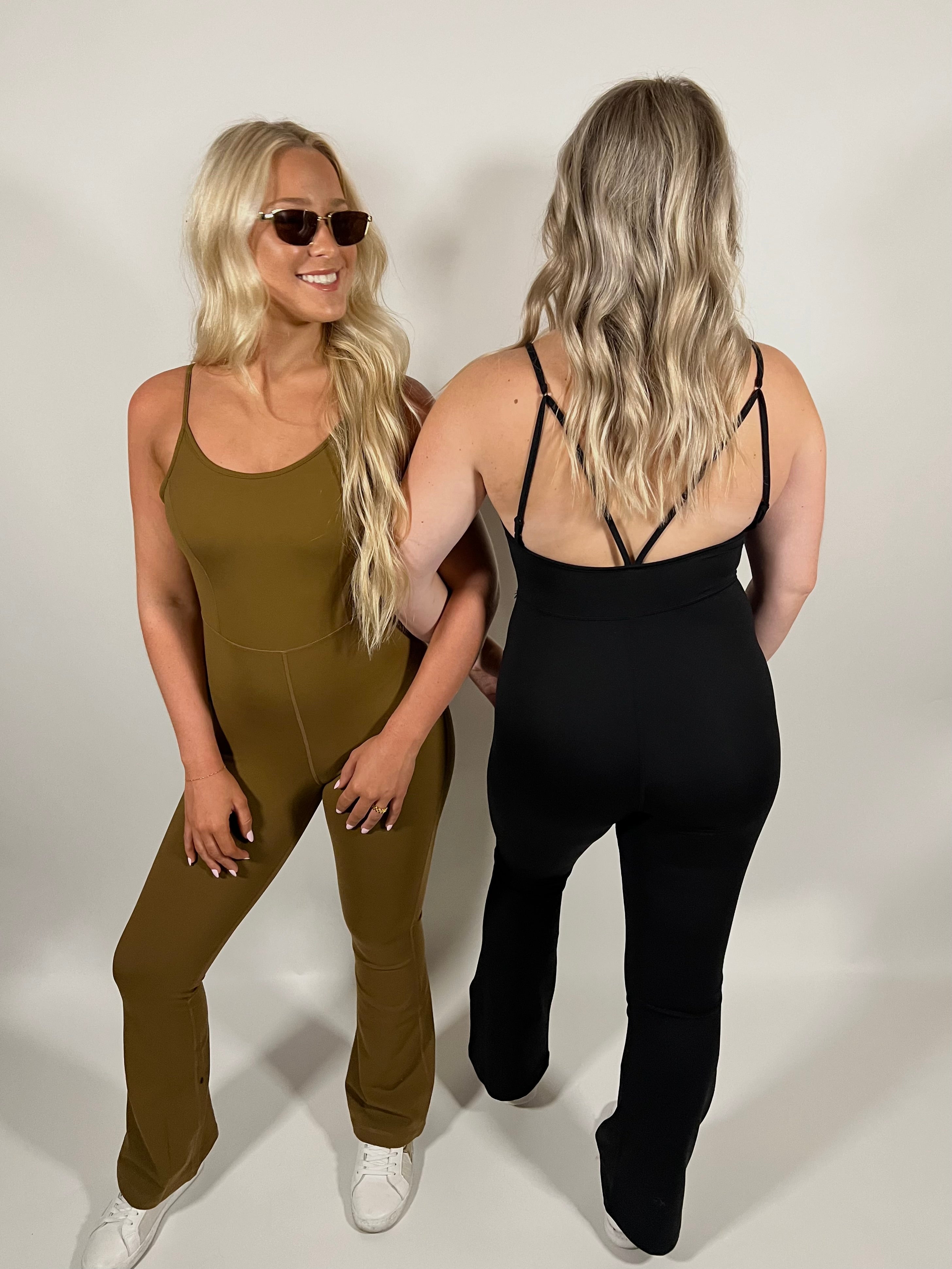 Sleeveless Flare Active Jumpsuit