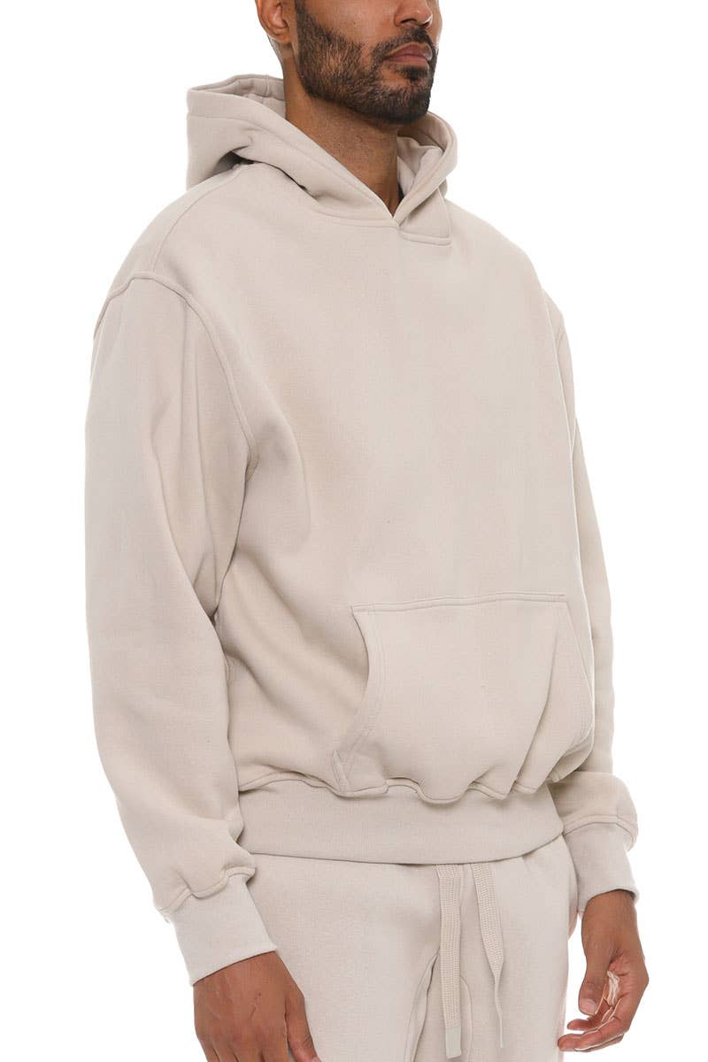 Premium Cotton Blend Solid Hoodie