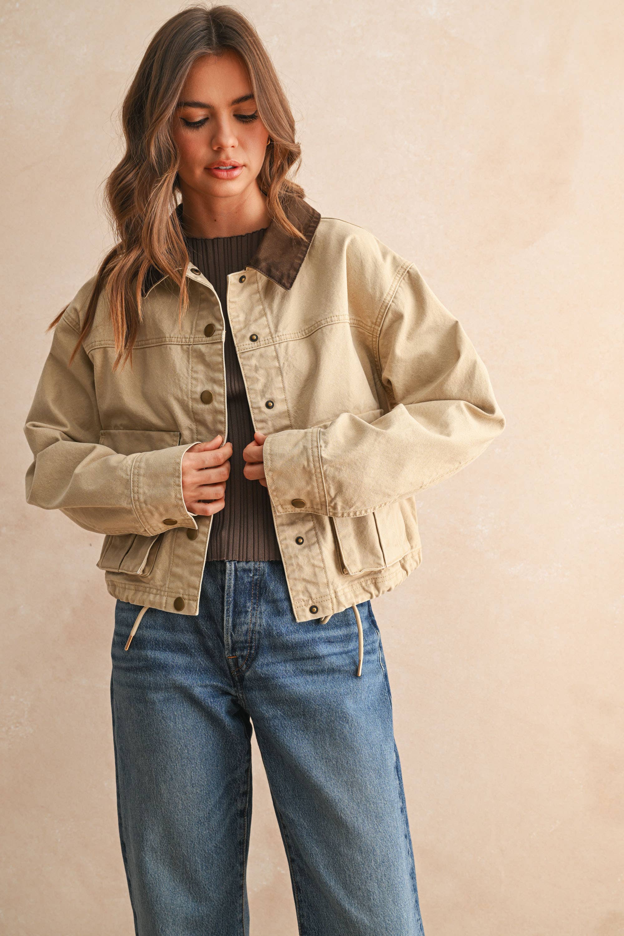 COLLAR UTILITY JACKET