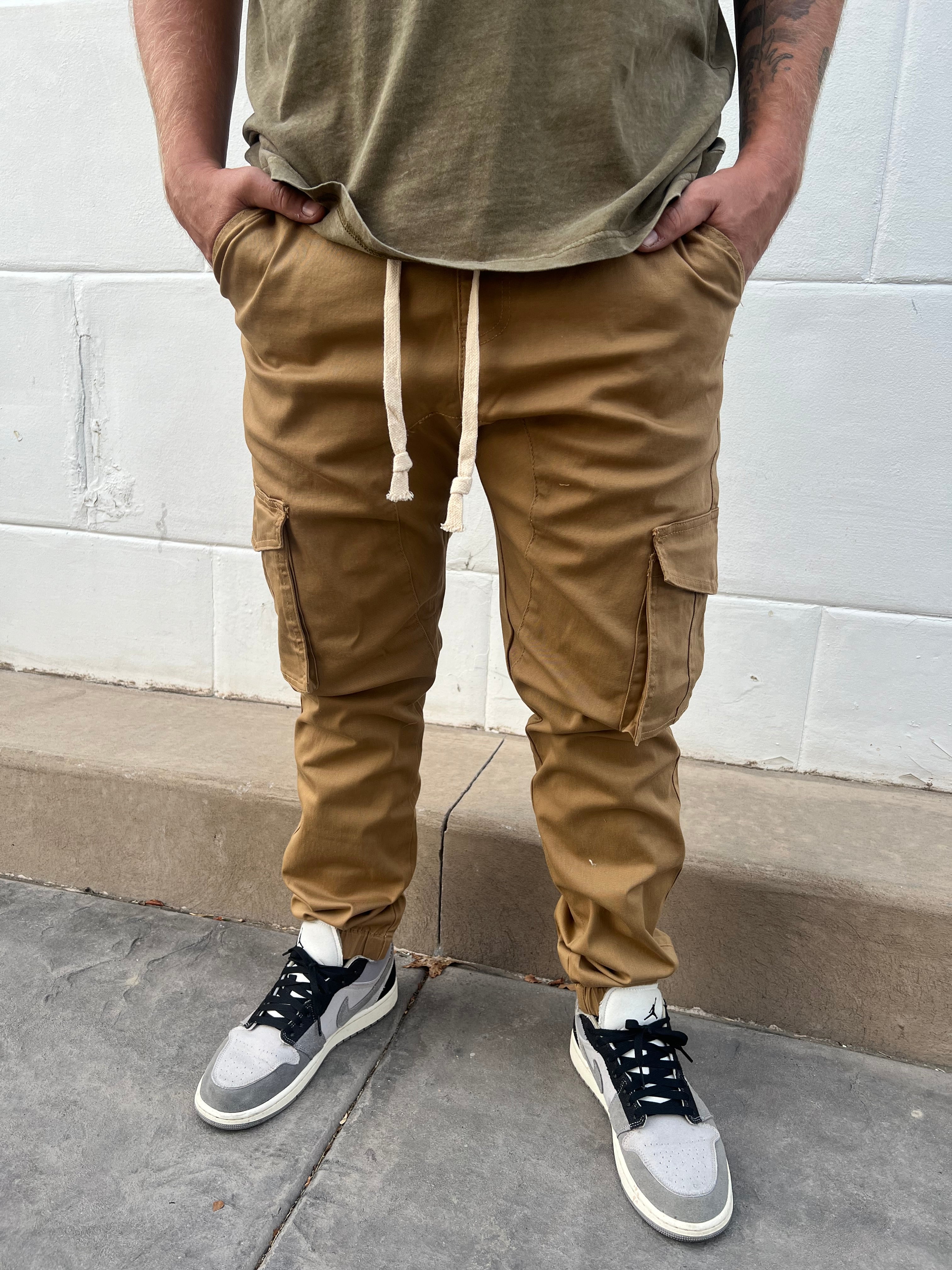 Twill Cargo Joggers