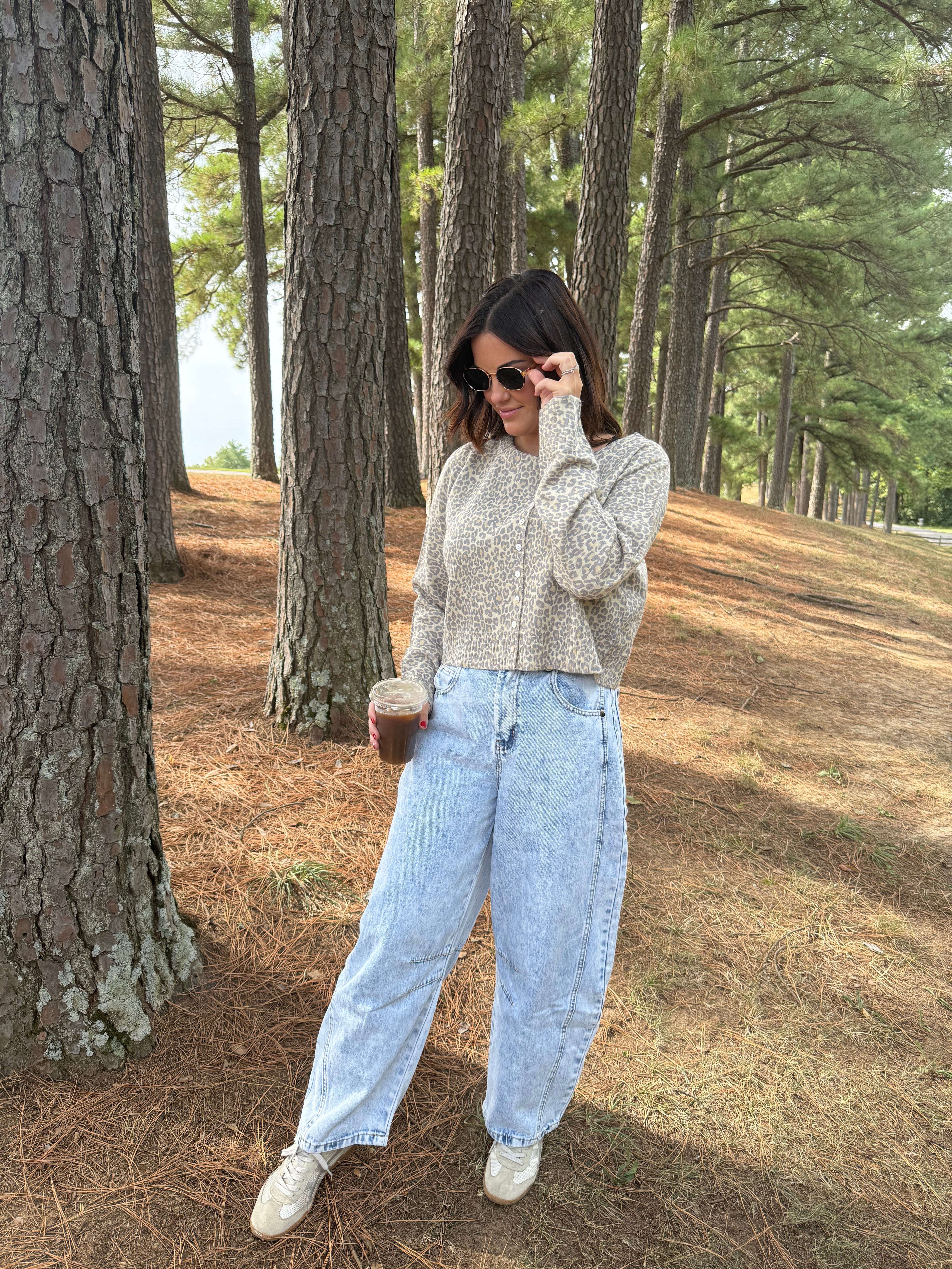 Barrel Leg Comfy Denim Jean Pants