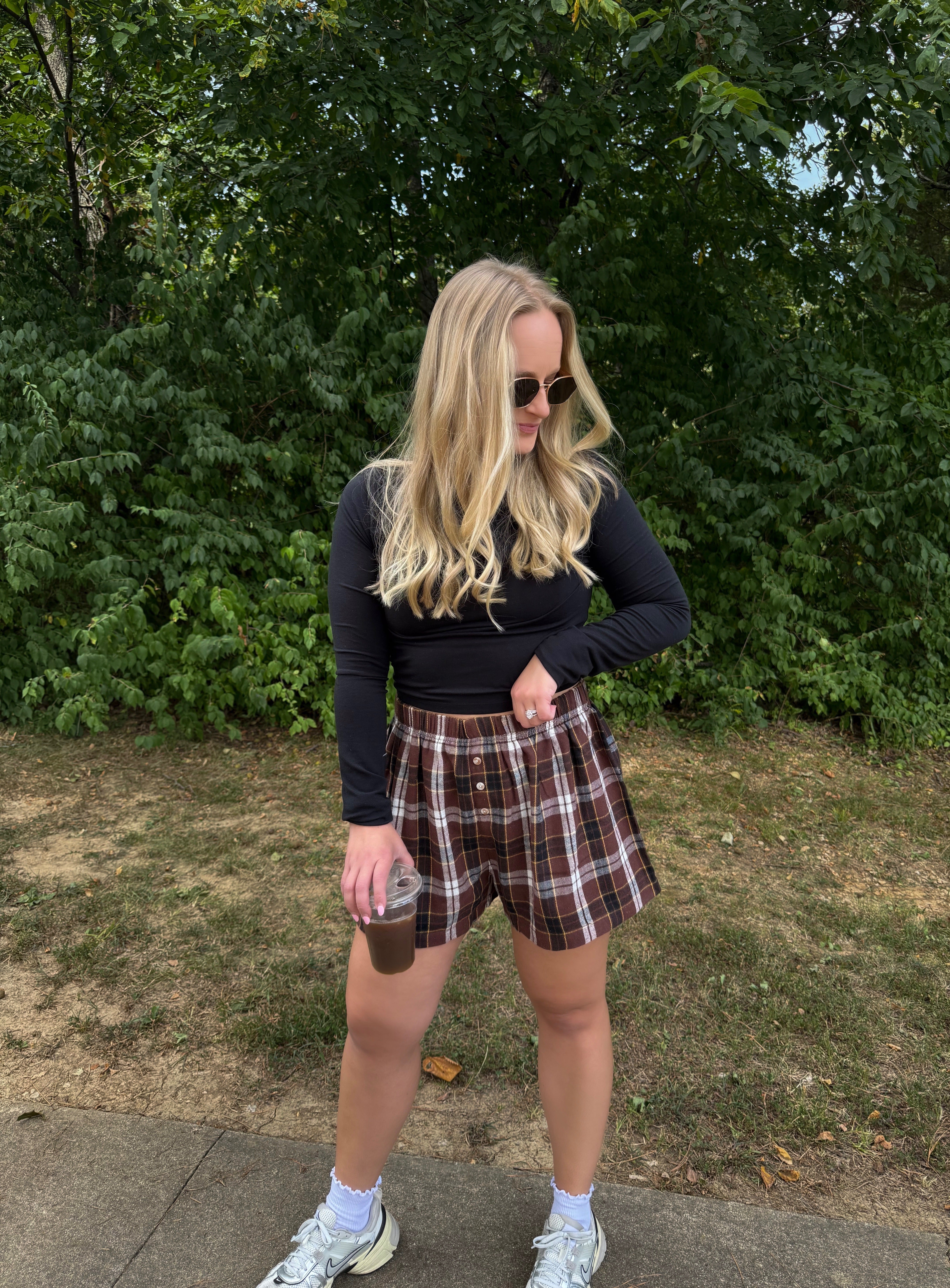 Button-Front Flannel Boxer Shorts