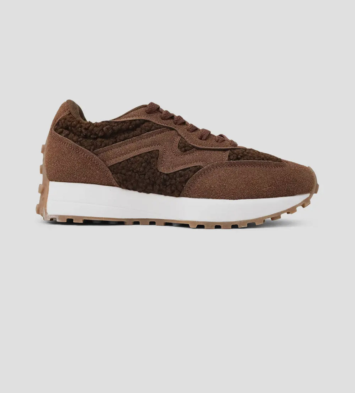 Fuzzy Suede Chunky Sneaker