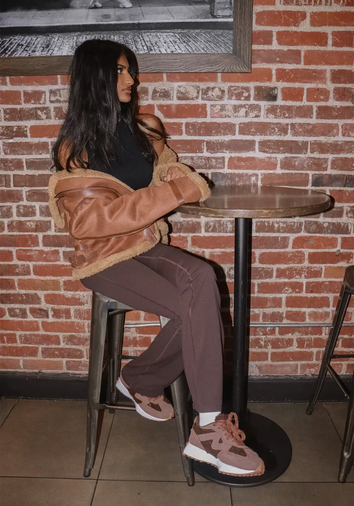 Fuzzy Suede Chunky Sneaker