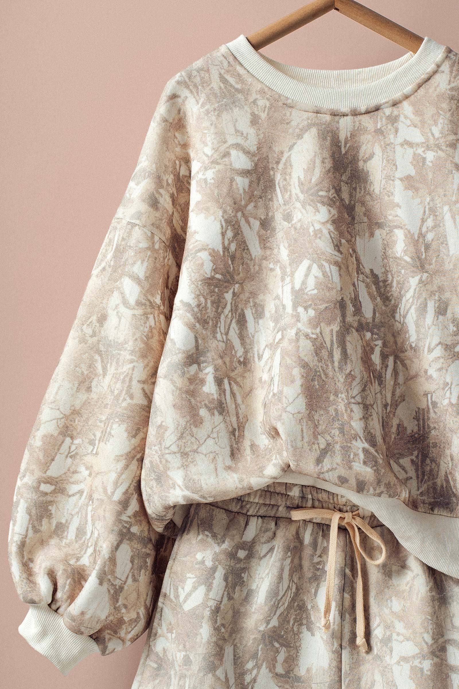 Camo Lounge Sweatshirt Set