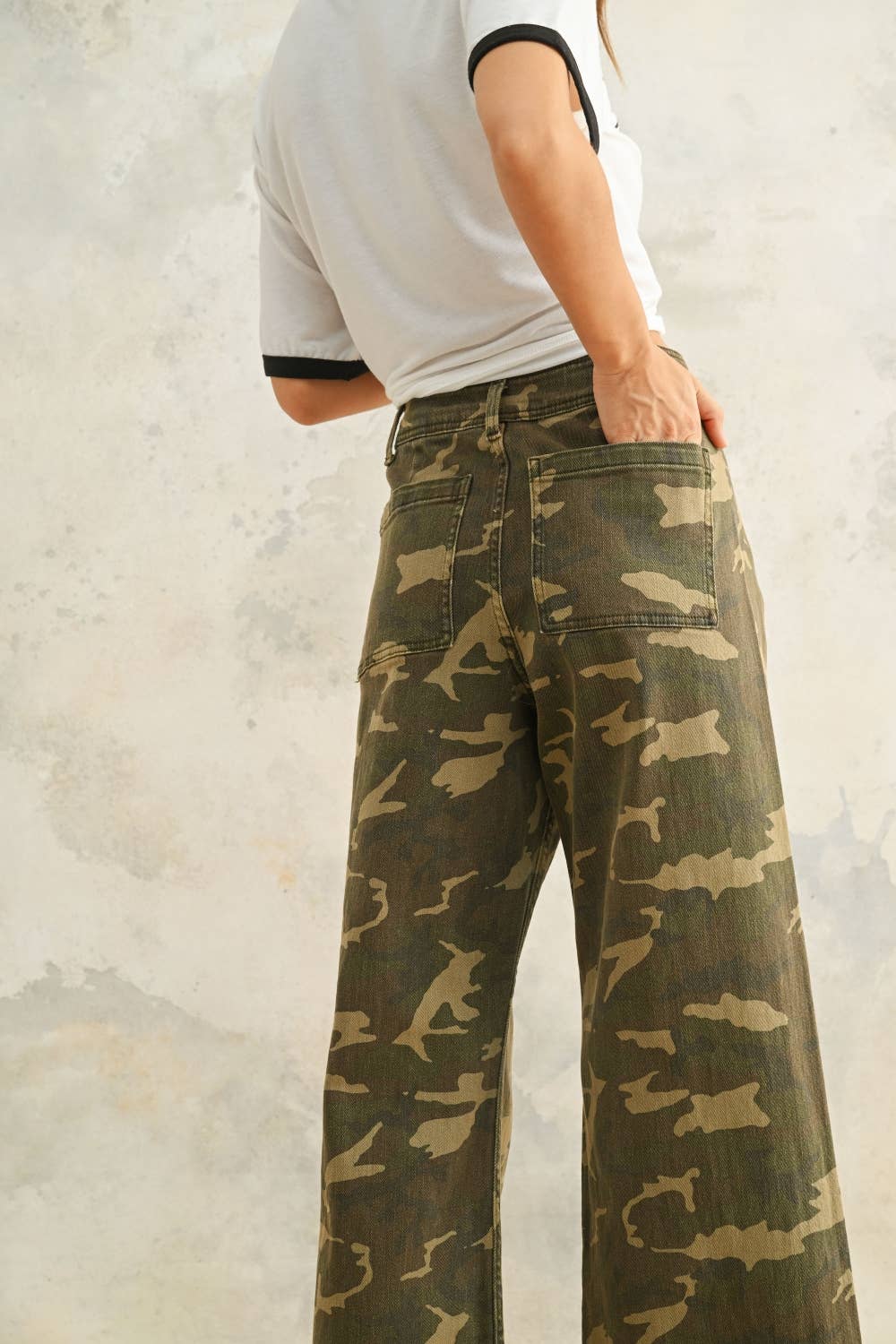 CAMOUFLAGE STRETCH PANTS