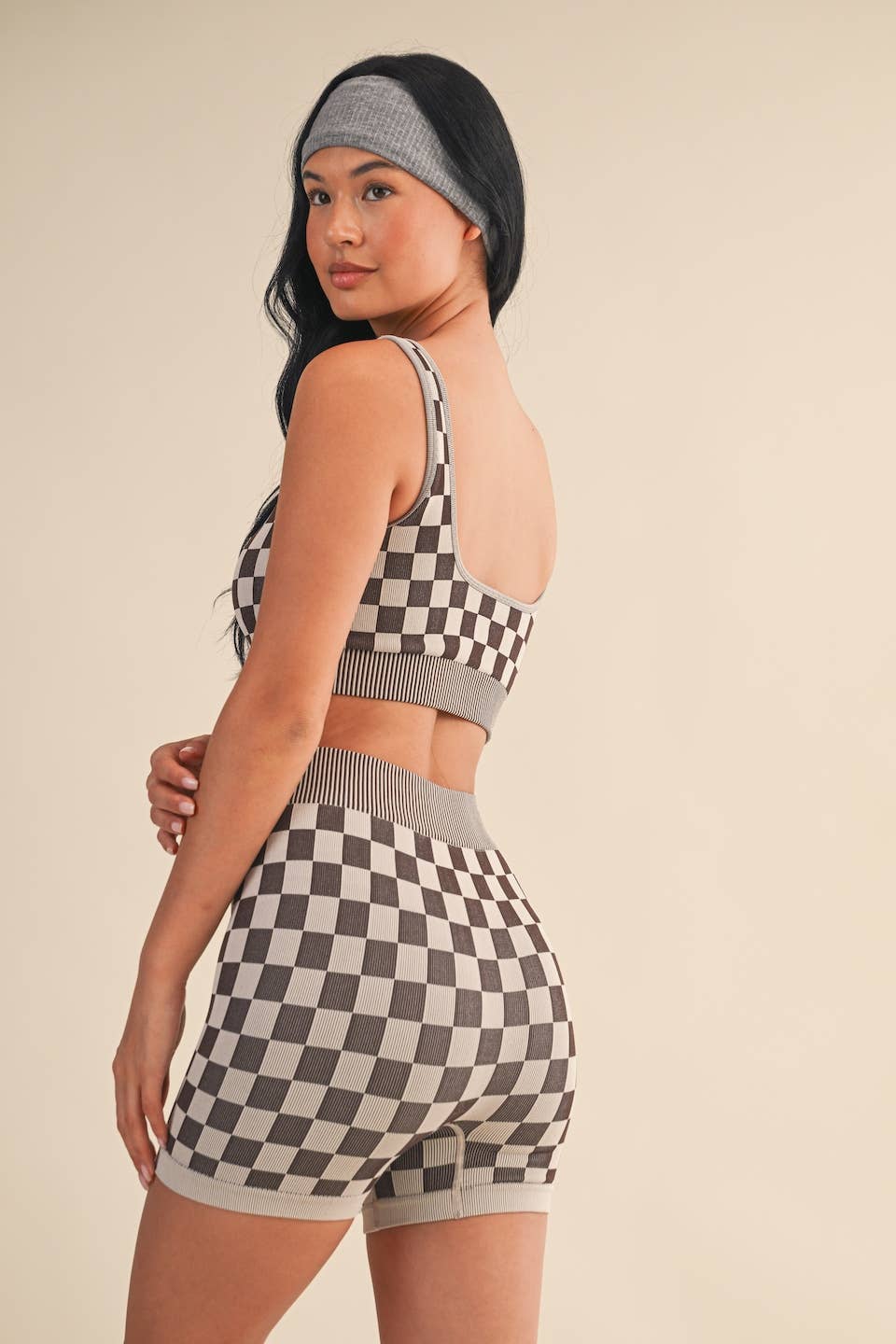 Checkmate Cropped Two Piece Set